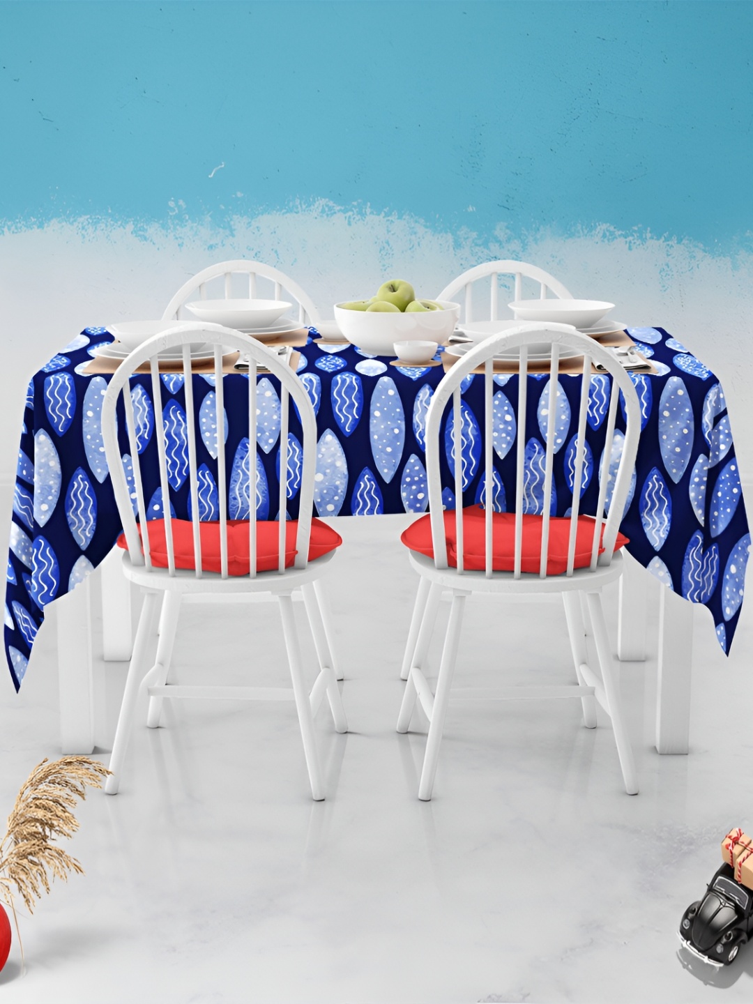 

ArtzFolio Multicoloured Anti-Slip 4-Seater Table Cover, Multi