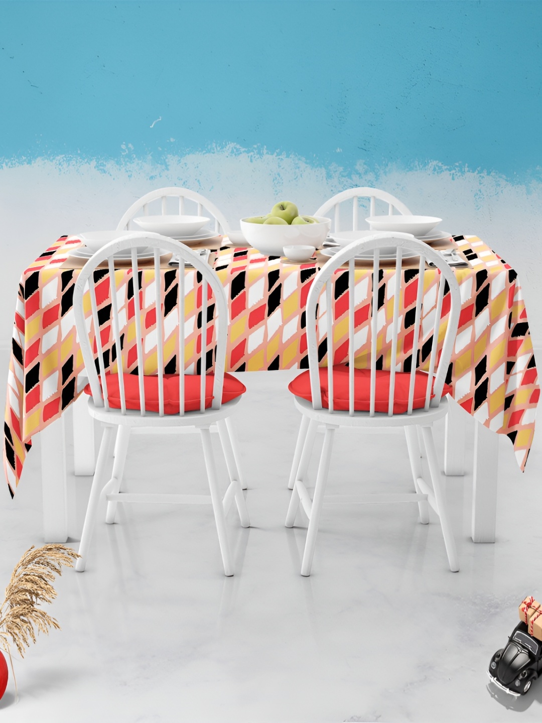 

ArtzFolio Multicoloured Anti-Slip 8-Seater Table Cover, Multi