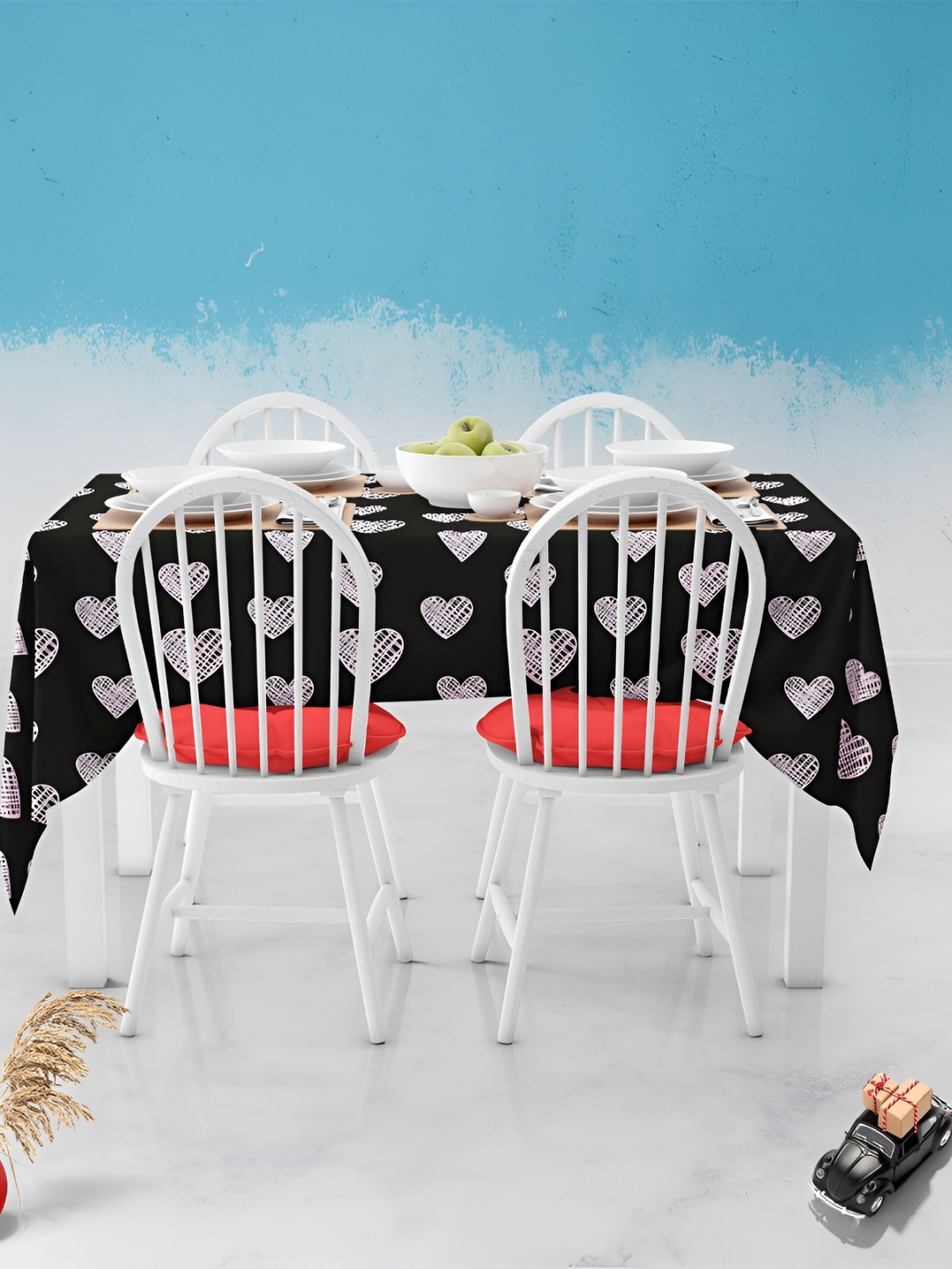 

ArtzFolio Multicoloured Anti-Slip 6-Seater Table Cover, Multi