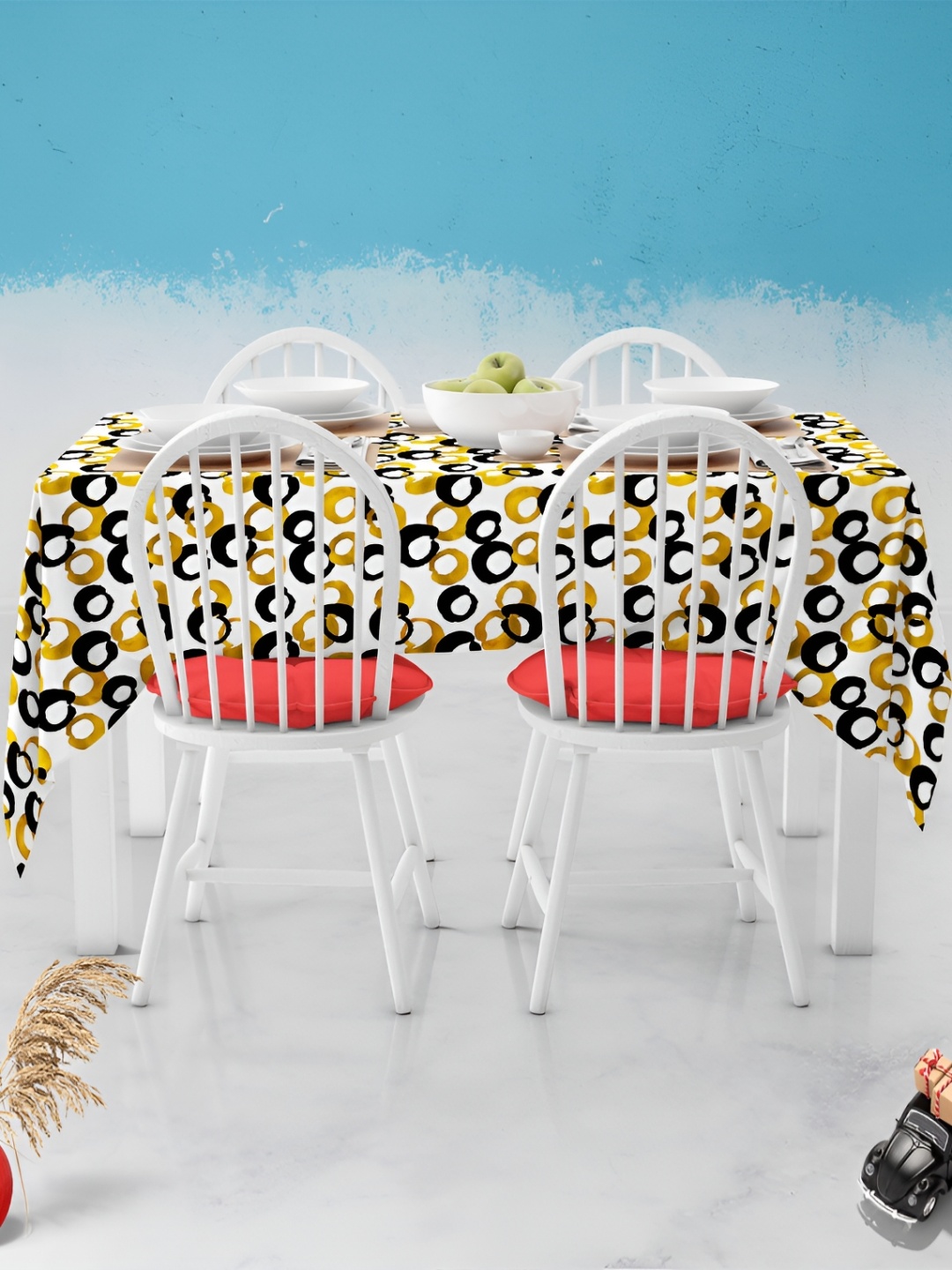 

ArtzFolio Multicoloured Anti-Slip 6-Seater Table Cover, Multi