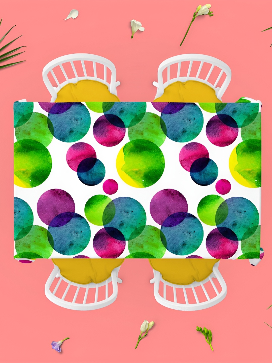 

ArtzFolio Multicoloured Anti-Slip 6-Seater Table Cover, Multi