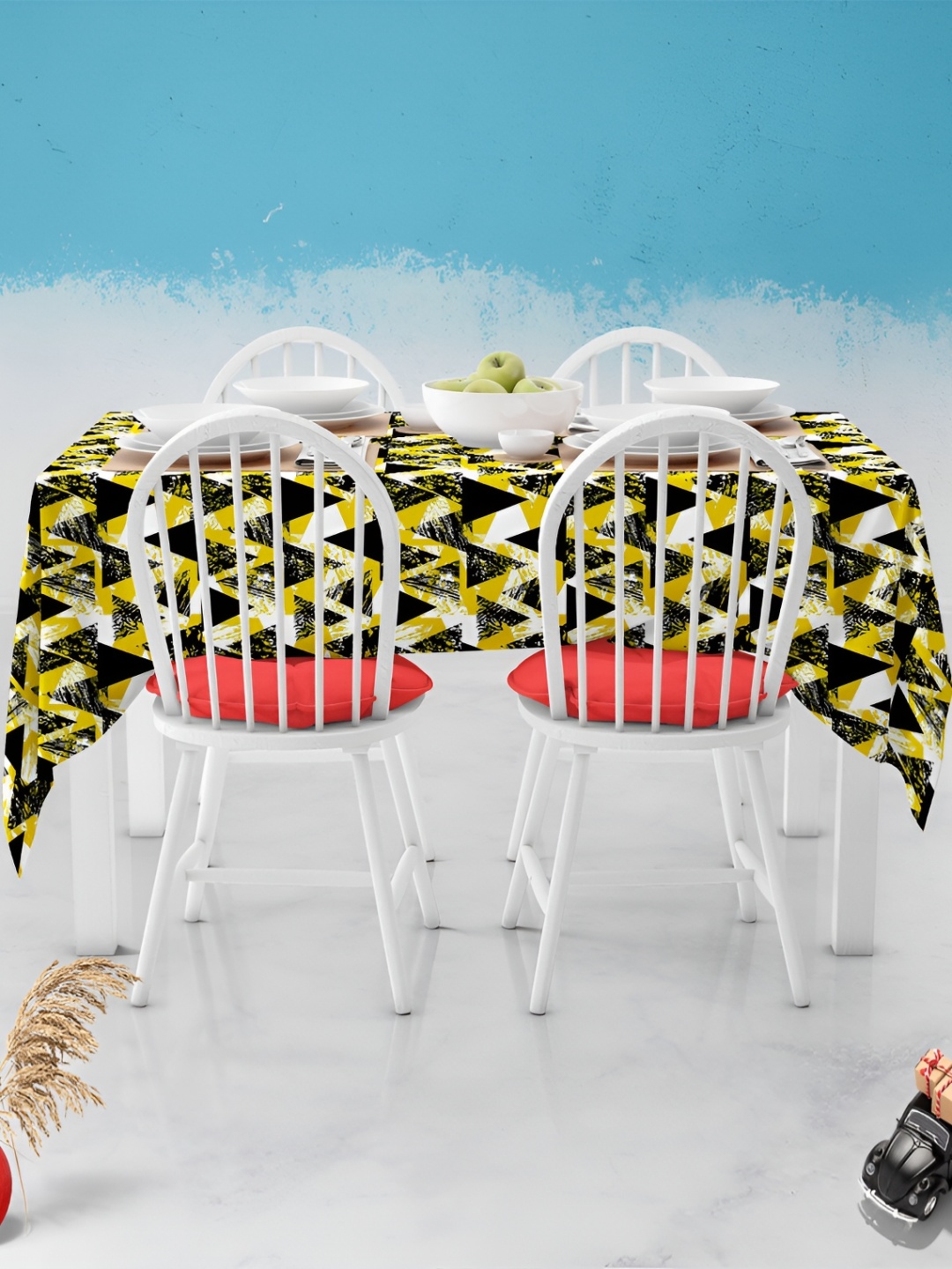 

ArtzFolio Multicoloured Anti-Slip 6-Seater Table Cover, Multi
