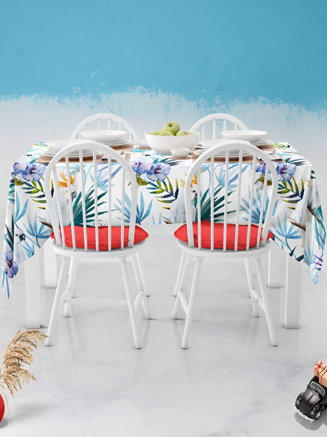 

ArtzFolio Multicoloured Anti-Slip 8-Seater Table Cover, Multi