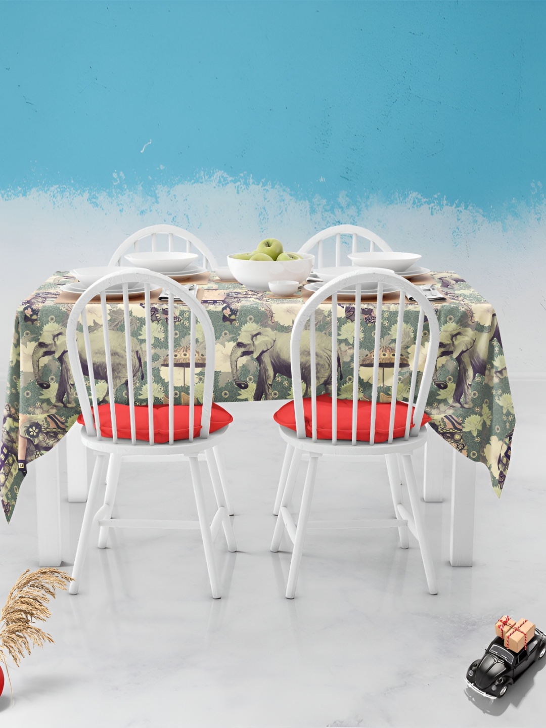 

ArtzFolio Multicoloured Anti-Slip 8-Seater Table Cover, Multi