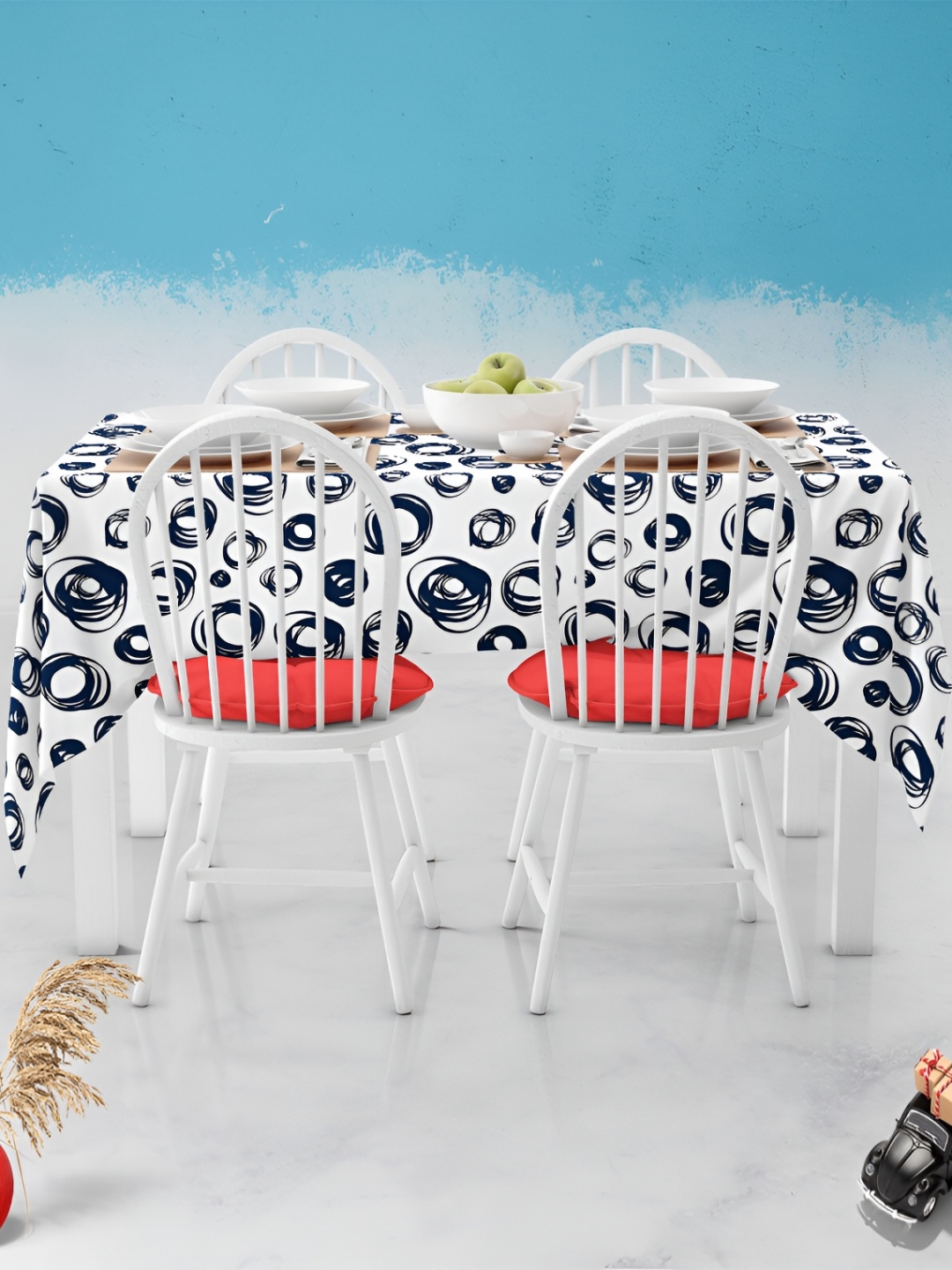 

ArtzFolio Multicoloured Anti-Slip 6-Seater Table Cover, Multi