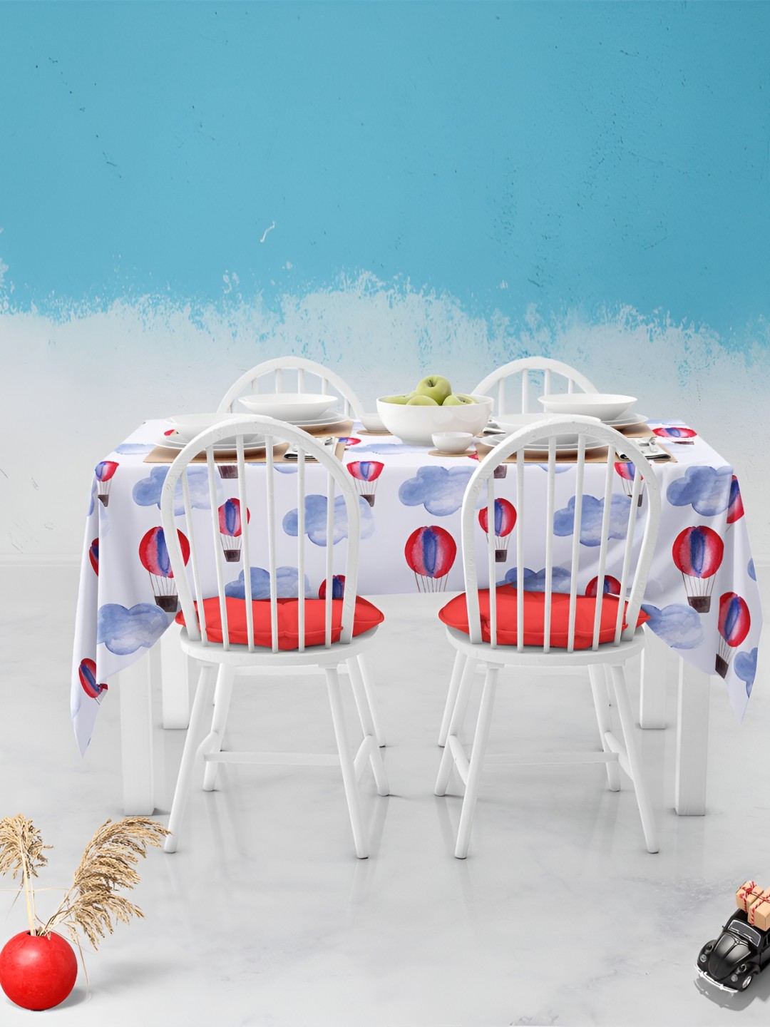 

ArtzFolio Multicoloured Anti-Slip 4-Seater Table Cover, Multi