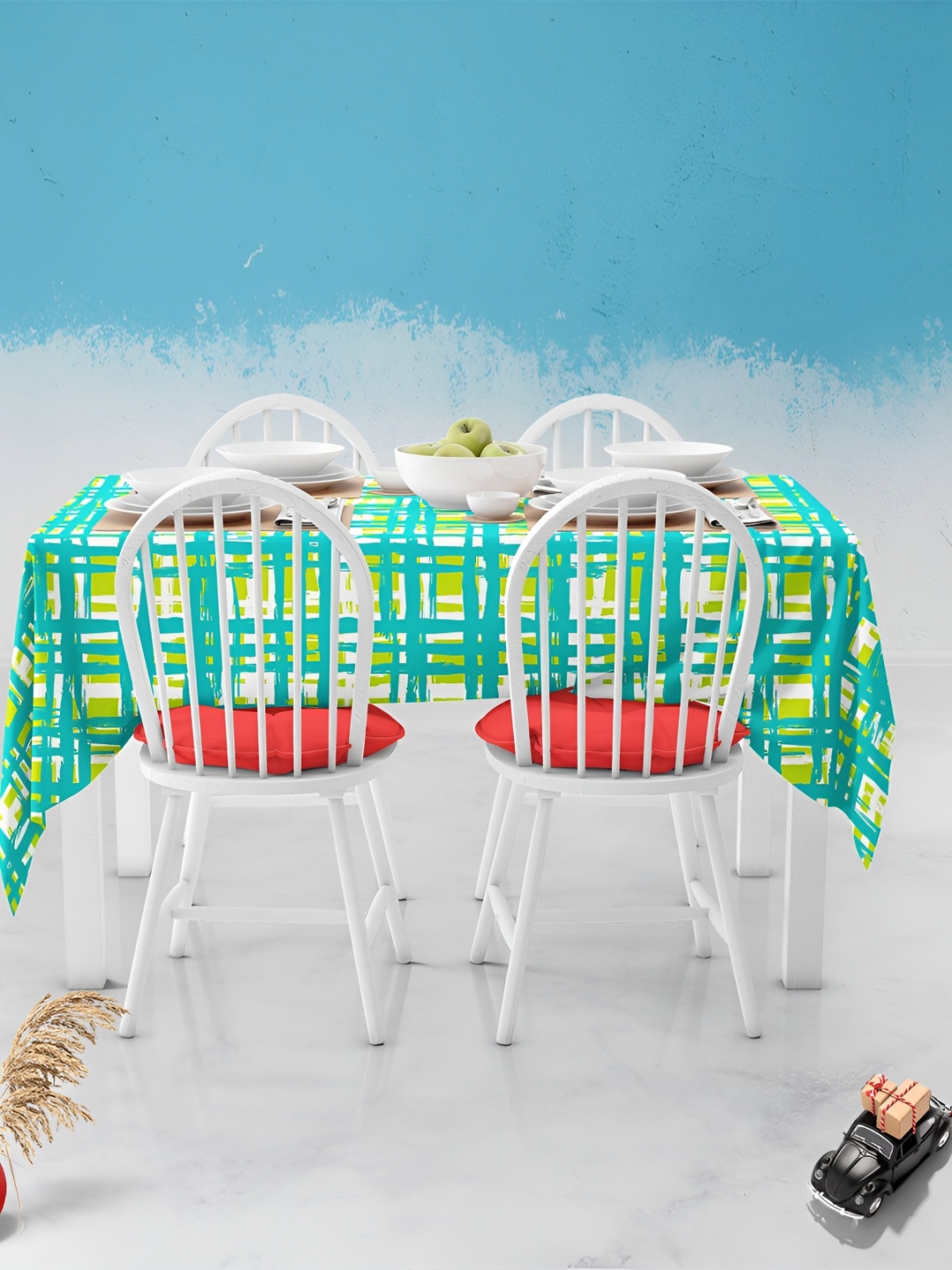 

ArtzFolio Multicoloured Anti-Slip 6-Seater Table Cover, Multi