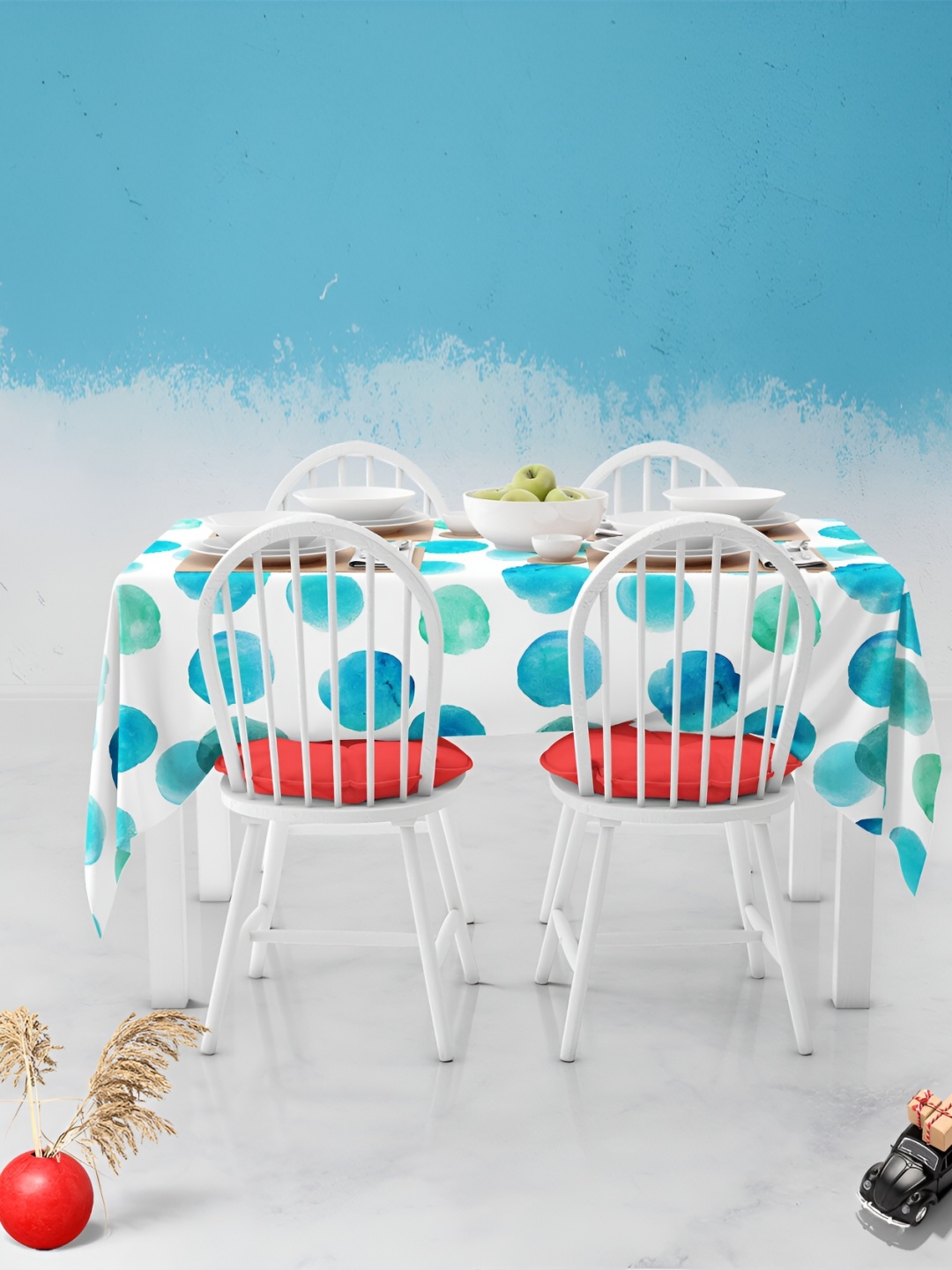 

ArtzFolio Multicoloured Anti-Slip 4-Seater Table Cover, Multi