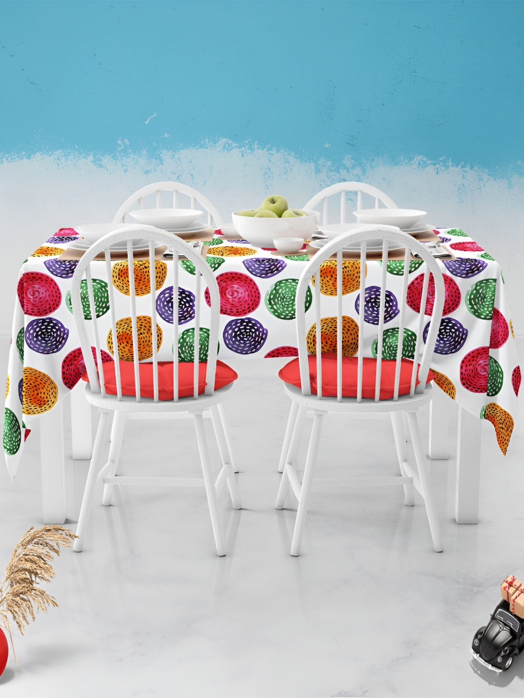 

ArtzFolio Multicoloured Anti-Slip 8-Seater Table Cover, Multi