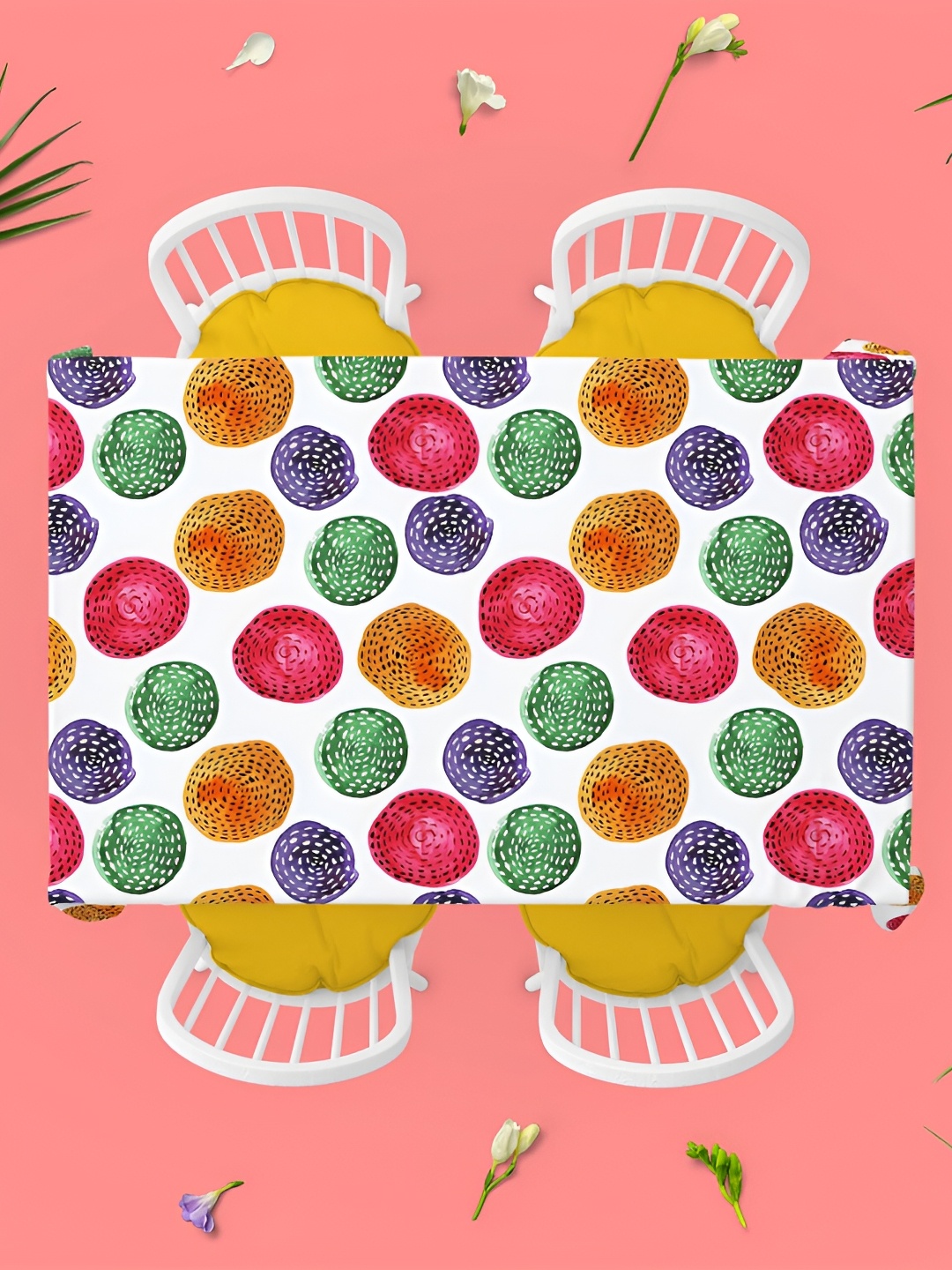 

ArtzFolio Multicoloured Anti-Slip 8-Seater Table Cover, Multi