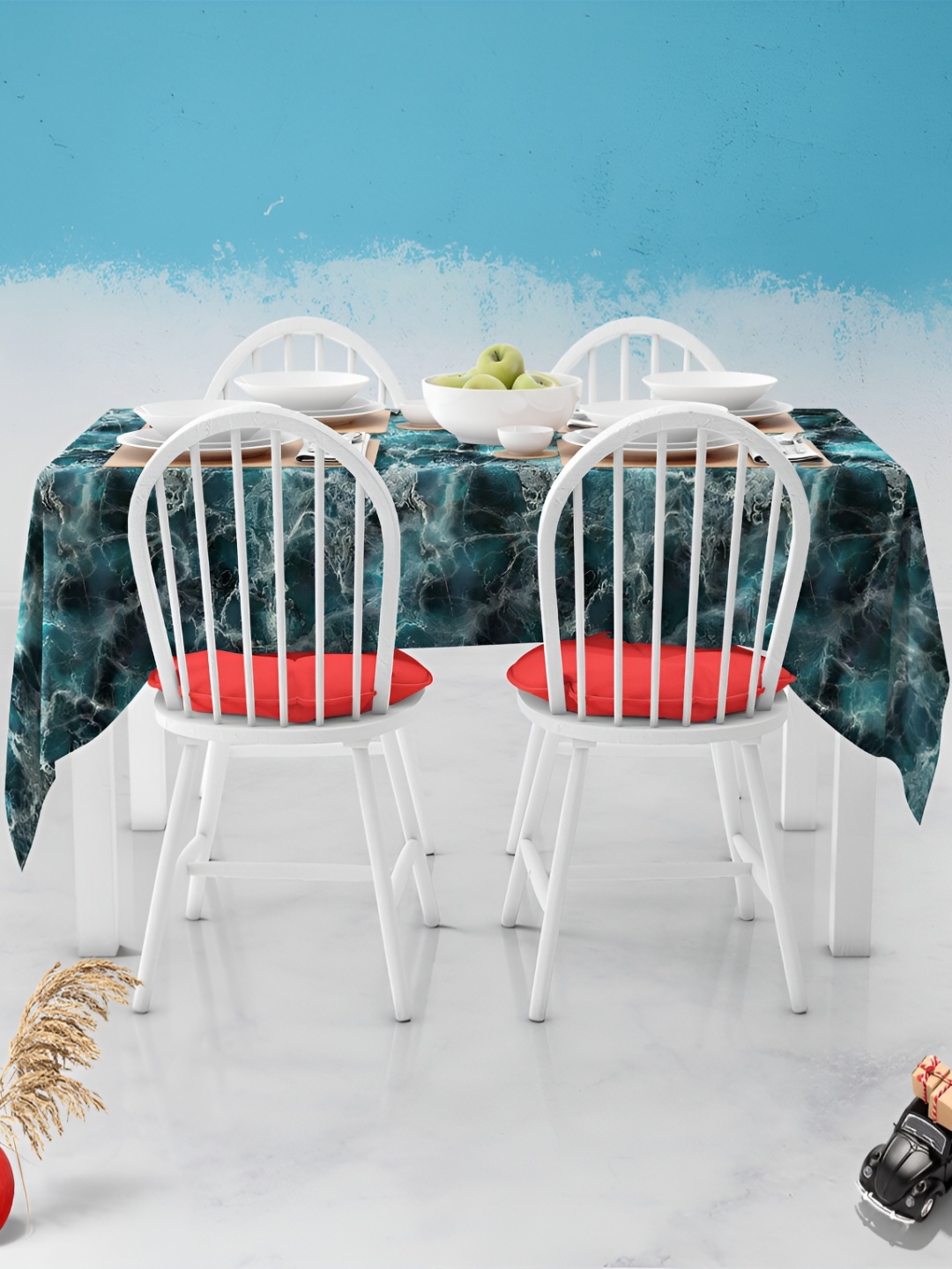 

ArtzFolio Multicoloured Anti-Slip 4-Seater Table Cover, Multi