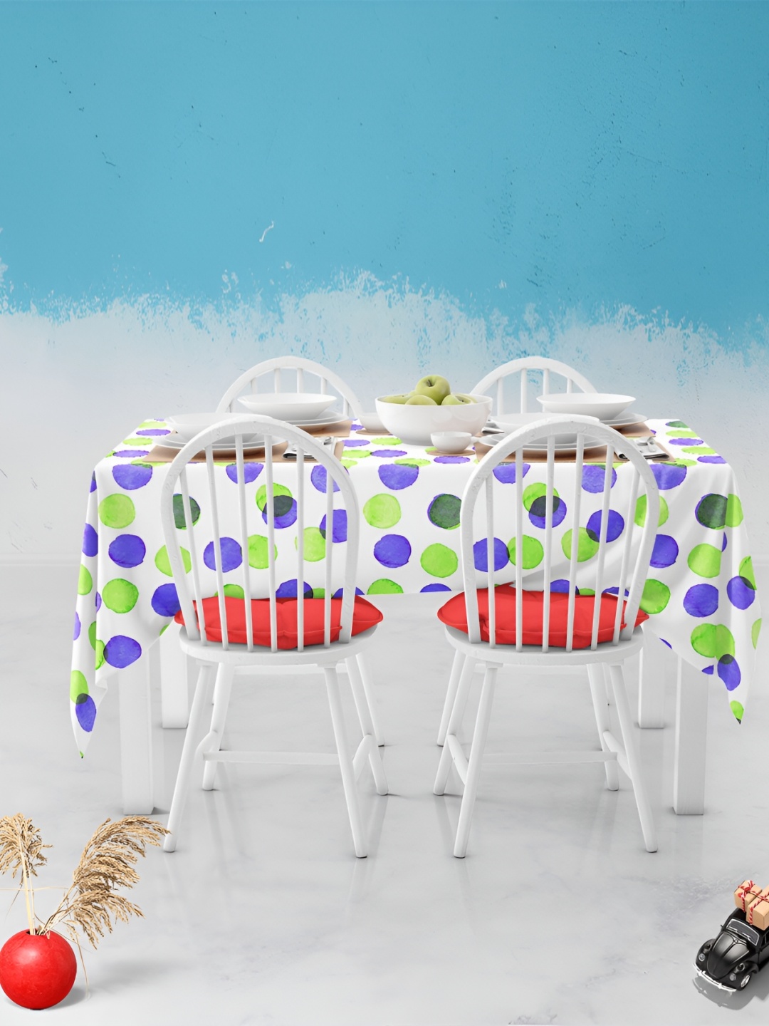 

ArtzFolio Multicoloured Anti-Slip 6-Seater Table Cover, Multi
