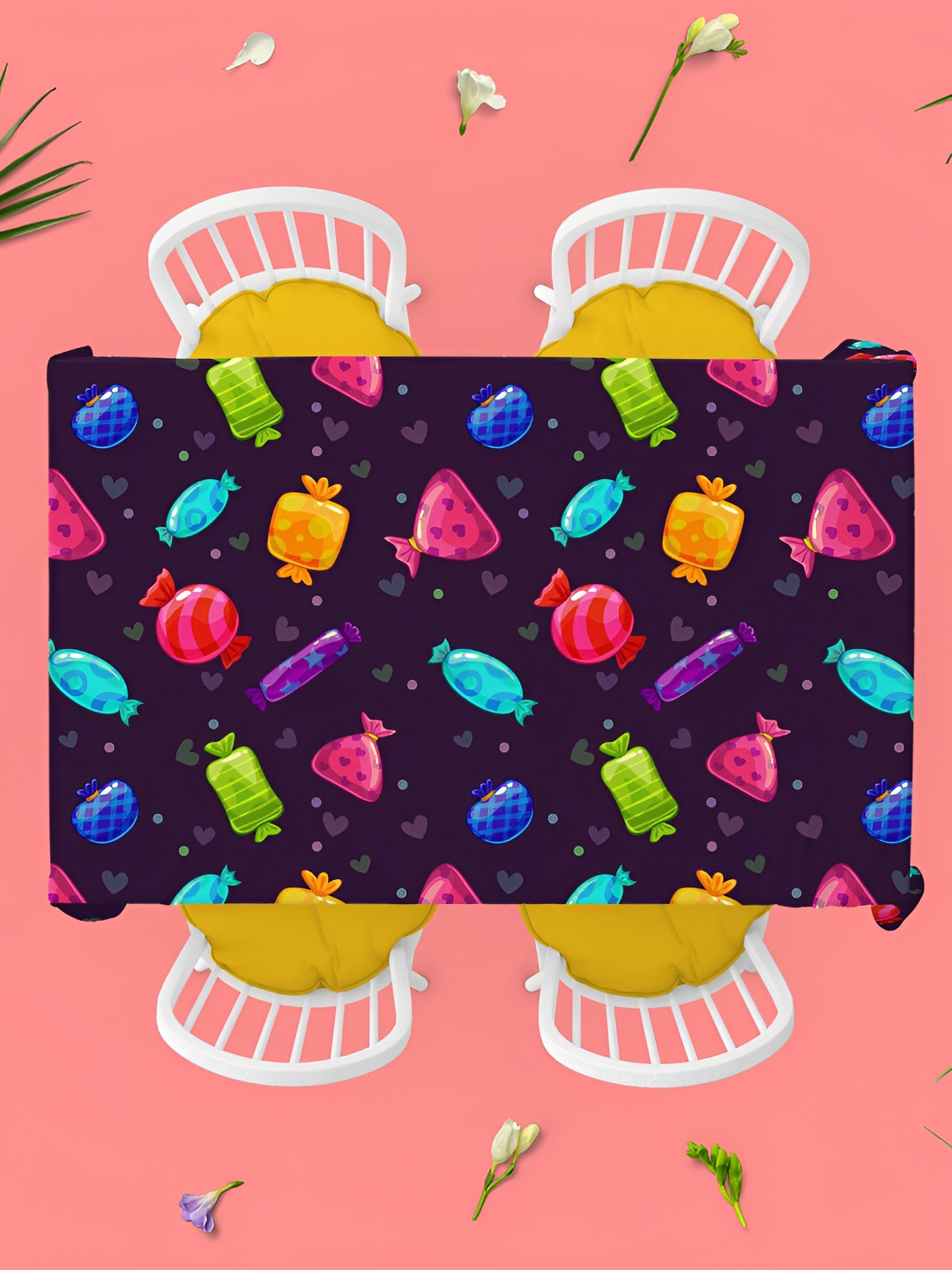 

ArtzFolio Multicoloured Anti-Slip 8-Seater Table Cover, Multi