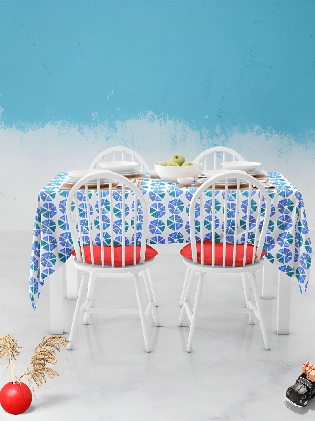 

ArtzFolio Multicoloured Anti-Slip 6-Seater Table Cover, Multi
