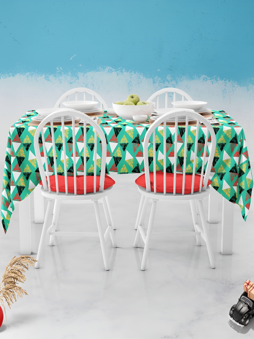

ArtzFolio Multicoloured Anti-Slip 6-Seater Table Cover, Multi
