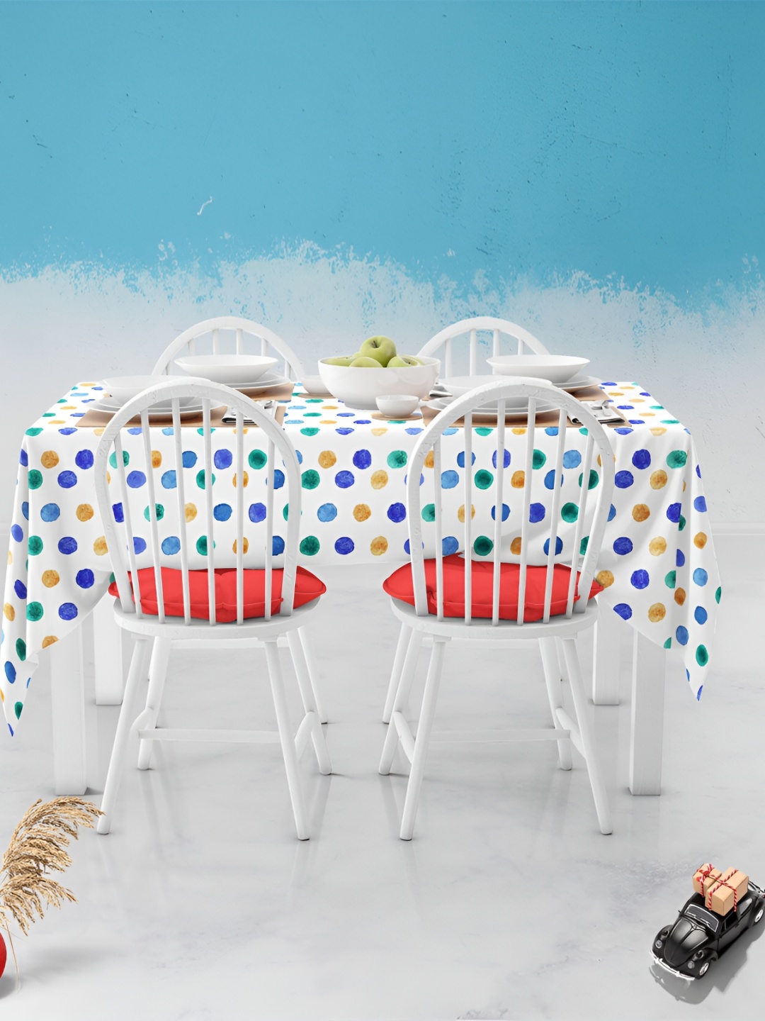 

ArtzFolio Multicoloured Anti-Slip 6-Seater Table Cover, Multi