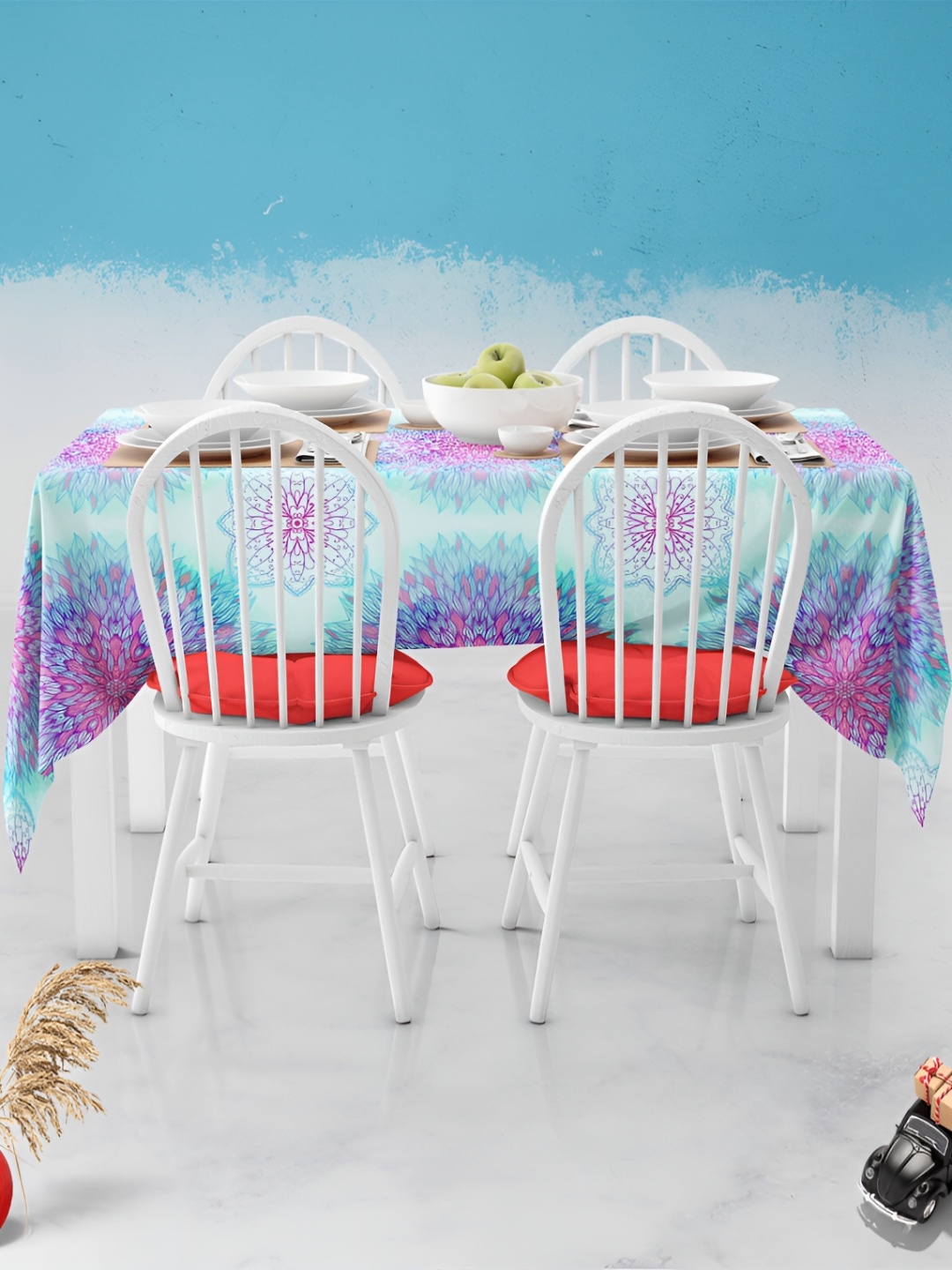 

ArtzFolio Multicoloured Anti-Slip 8-Seater Table Cover, Multi
