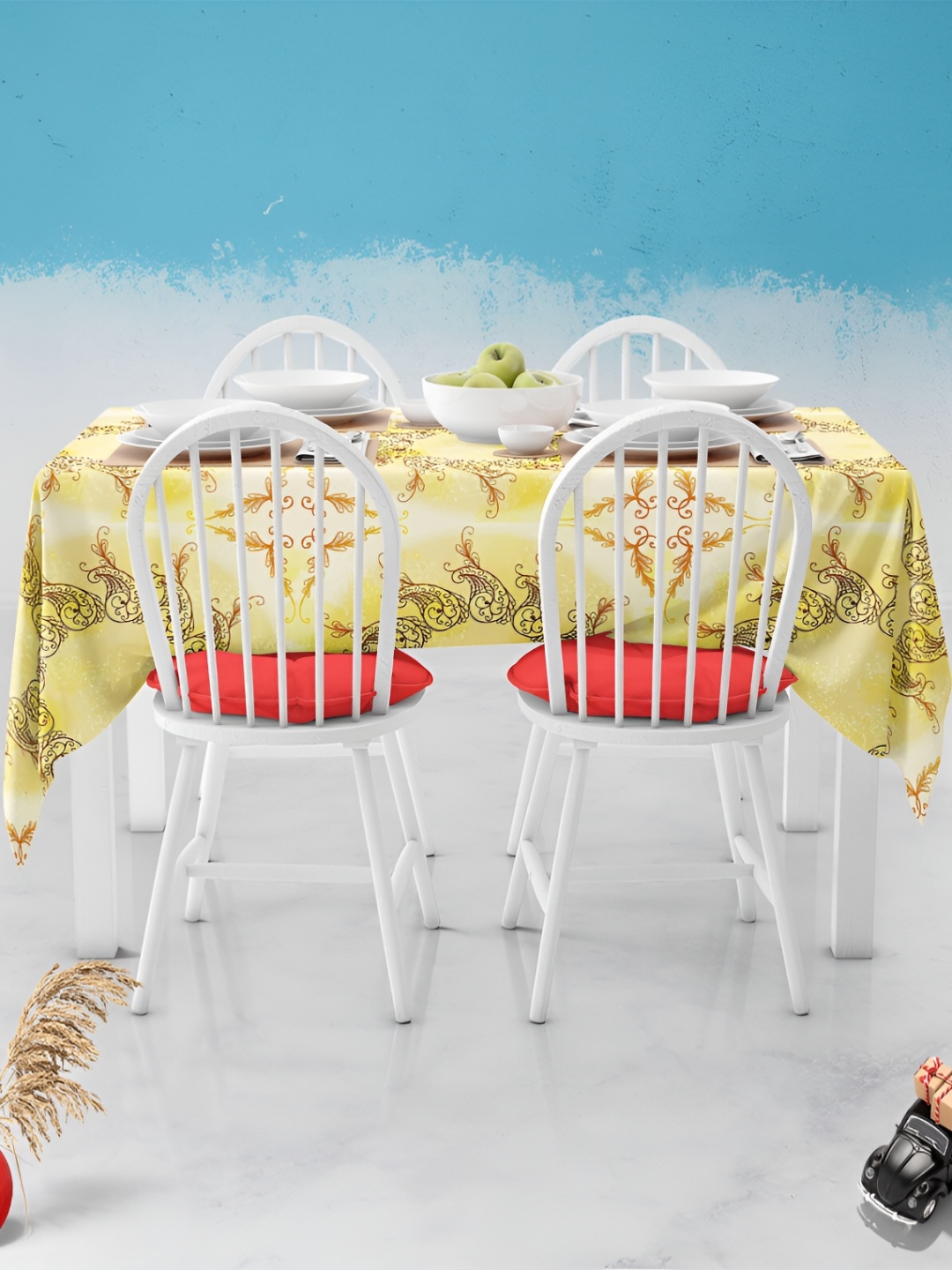 

ArtzFolio Multicoloured Anti-Slip 8-Seater Table Cover, Multi