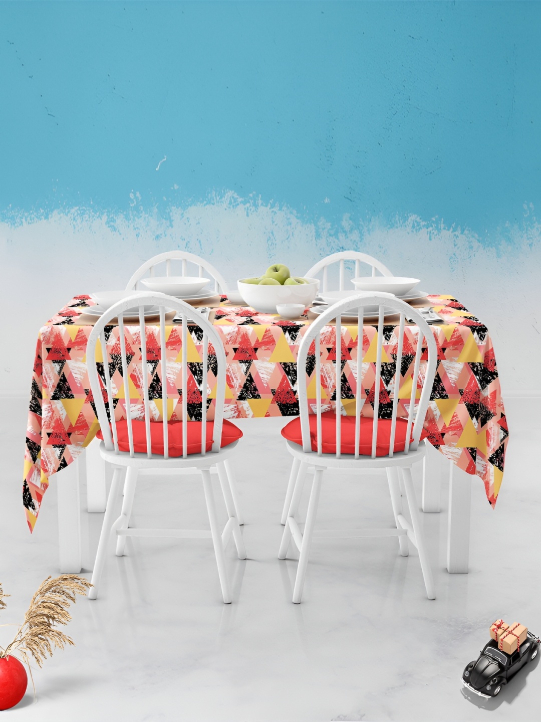 

ArtzFolio Multicoloured Anti-Slip 6-Seater Table Cover, Multi