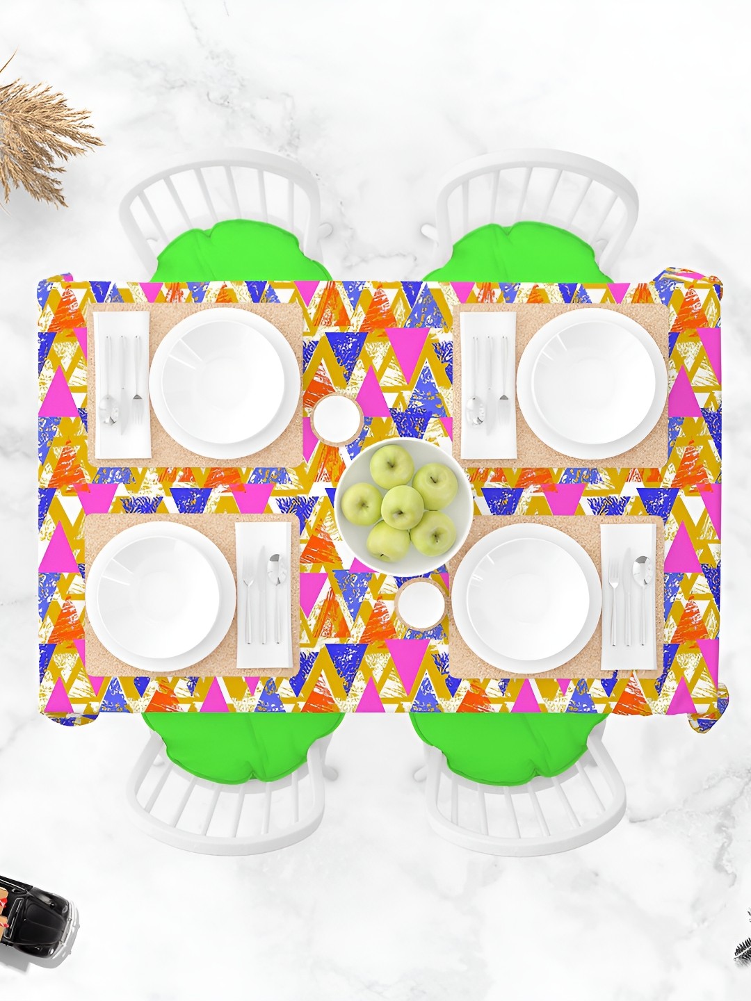 

ArtzFolio Multicoloured Anti-Slip 8-Seater Table Cover, Multi