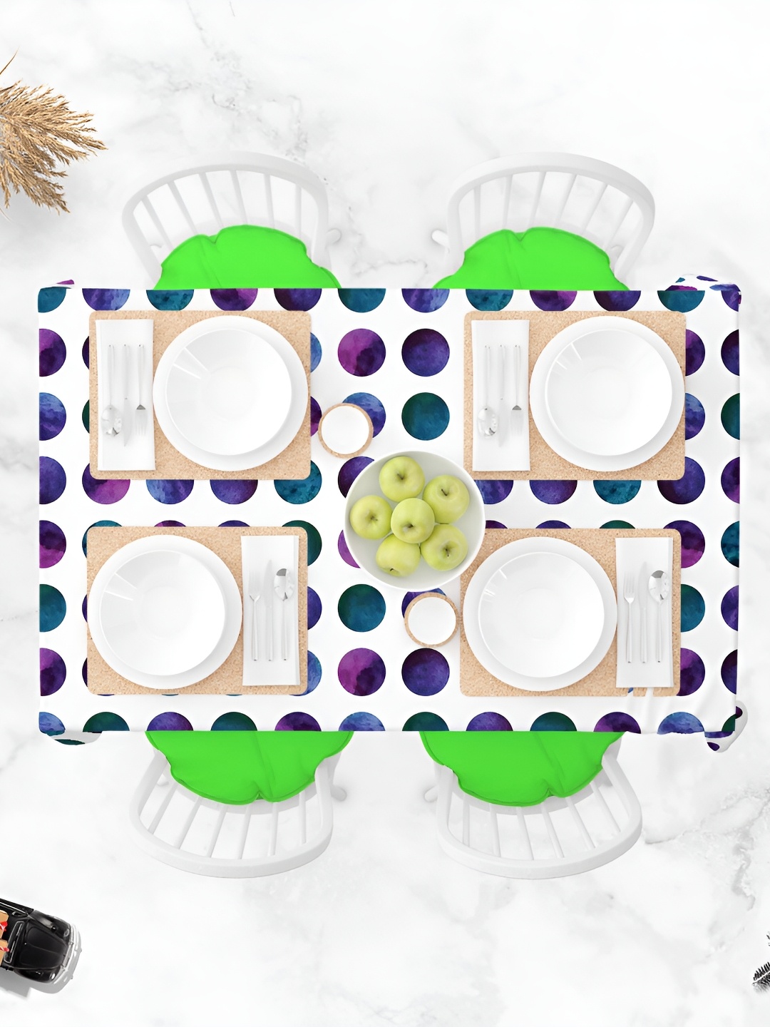 

ArtzFolio Multicoloured Anti-Slip 4-Seater Table Cover, Multi