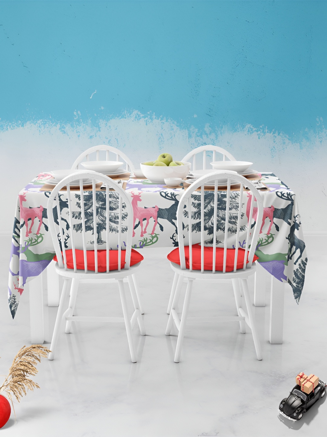 

ArtzFolio Multicoloured Anti-Slip 8-Seater Table Cover, Multi