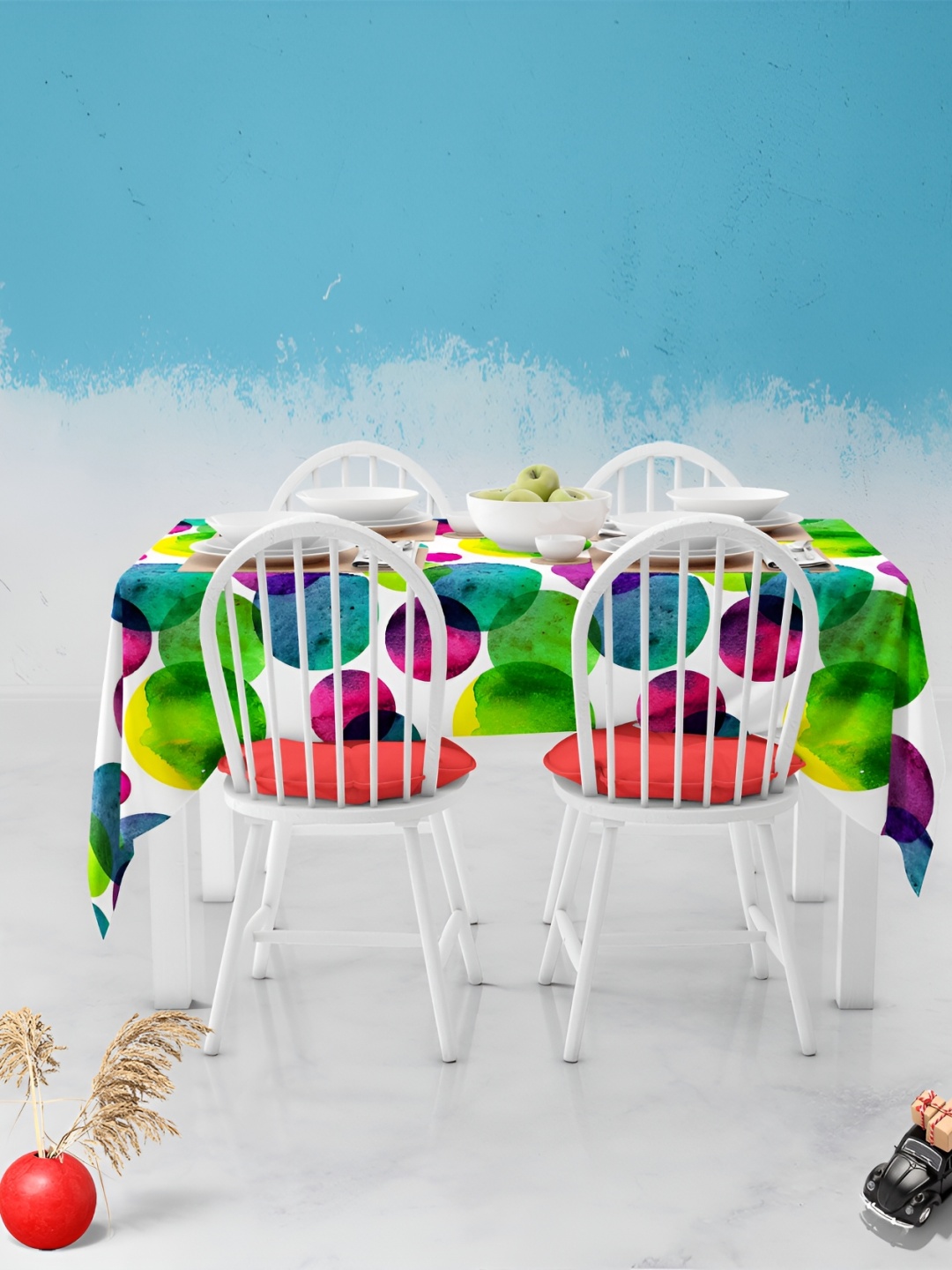 

ArtzFolio Multicoloured Anti-Slip 8-Seater Table Cover, Multi