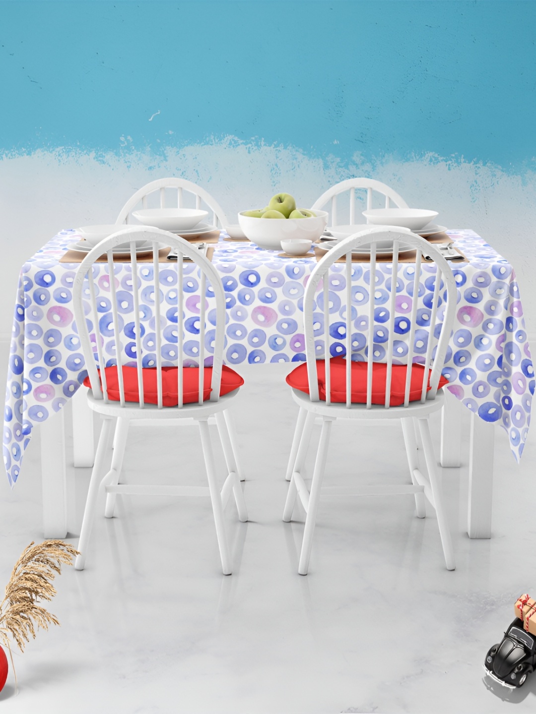

ArtzFolio Multicoloured Anti-Slip 8-Seater Table Cover, Multi