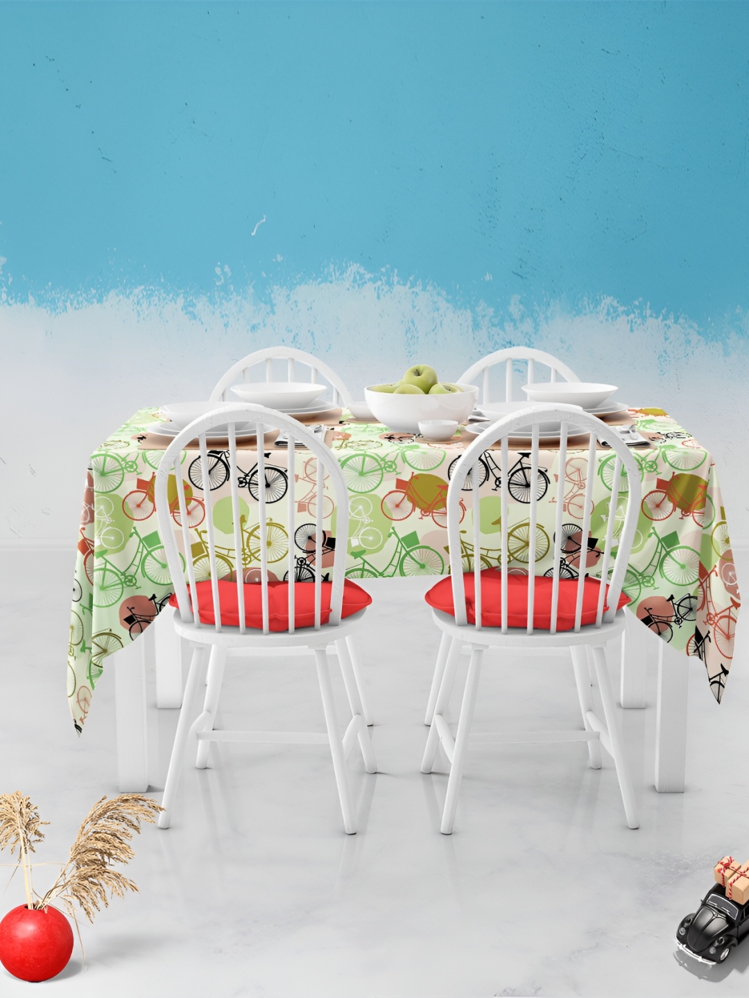 

ArtzFolio Multicoloured Anti-Slip 6-Seater Table Cover, Multi