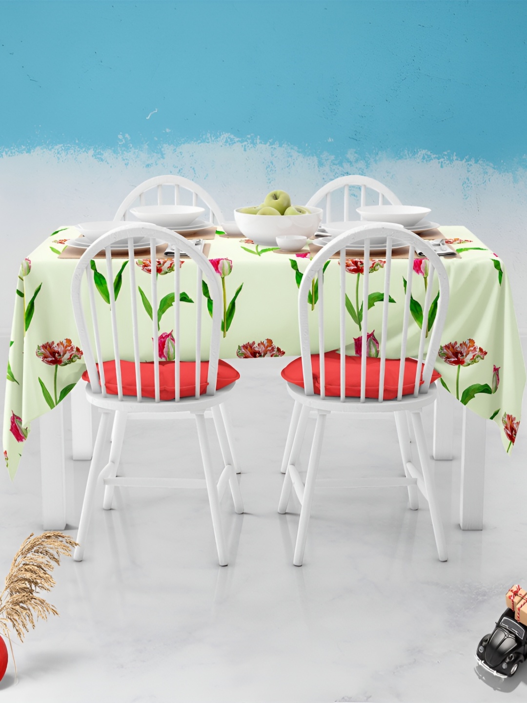 

ArtzFolio Multicoloured Anti-Slip 6-Seater Table Cover, Multi