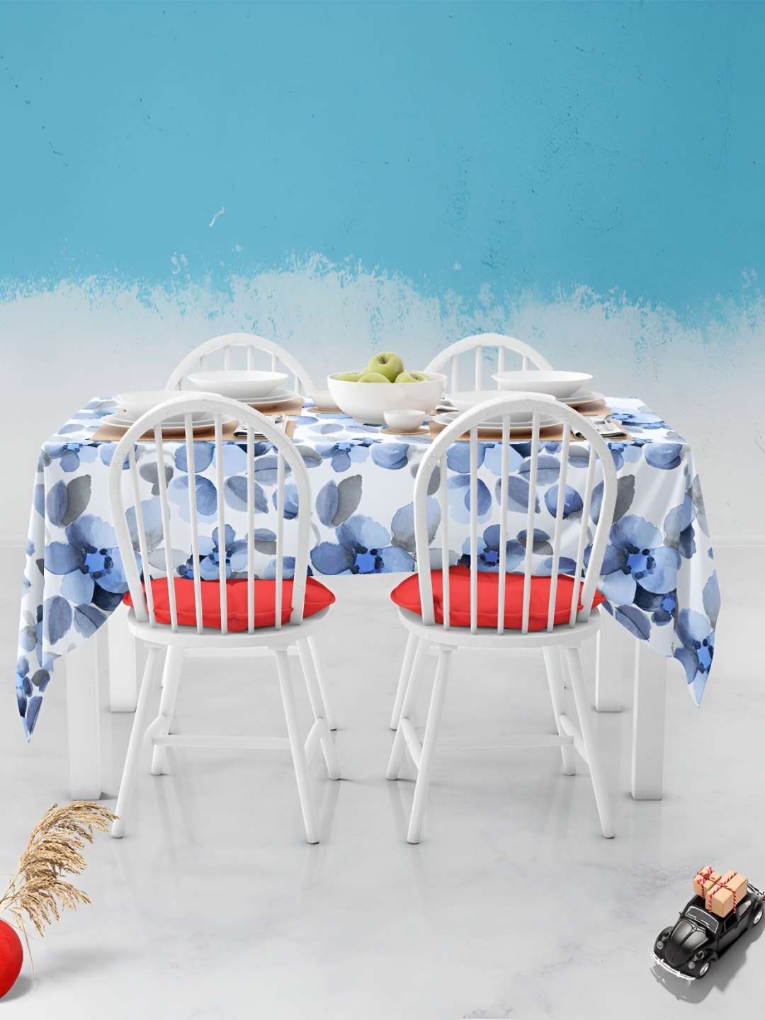 

ArtzFolio Multicoloured Anti-Slip 4-Seater Table Cover, Multi