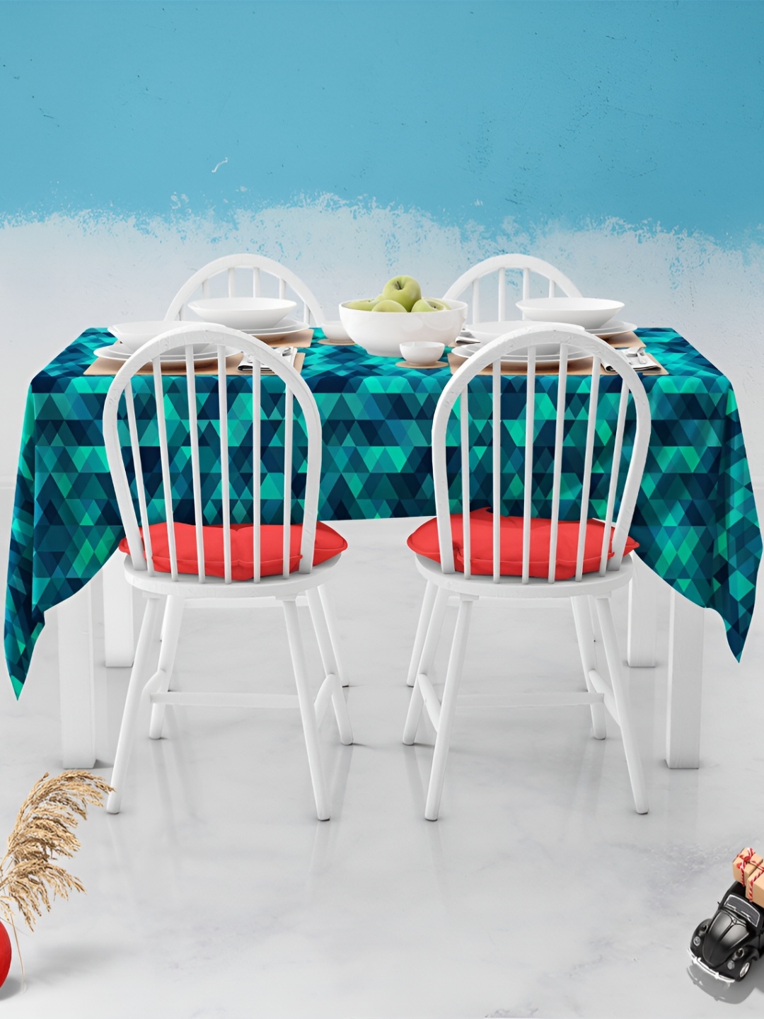 

ArtzFolio Multicoloured Anti-Slip 6-Seater Table Cover, Multi
