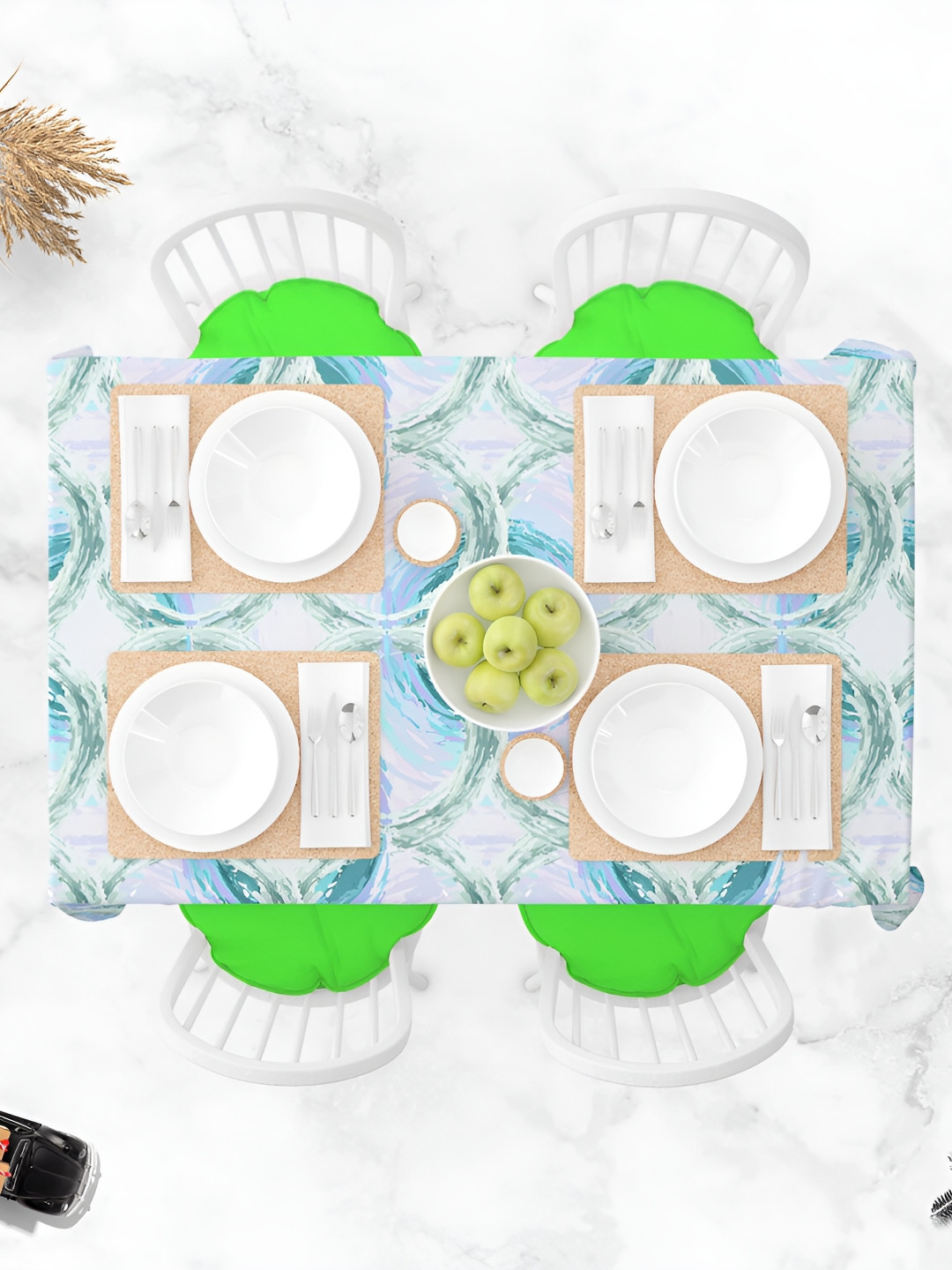 

ArtzFolio Multicoloured Anti-Slip 8-Seater Table Cover, Multi