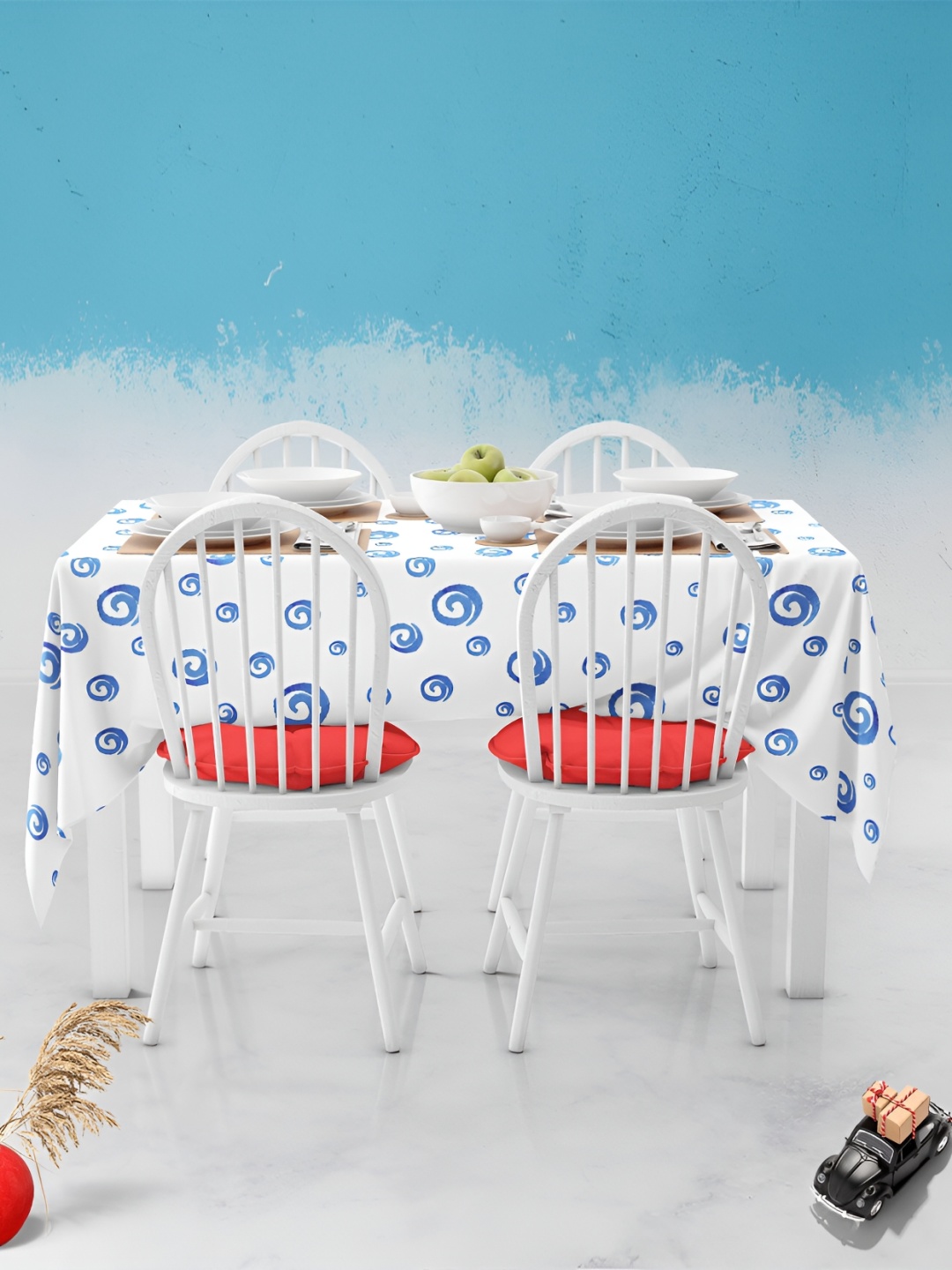 

ArtzFolio Multicoloured Anti-Slip 4-Seater Table Cover, Multi