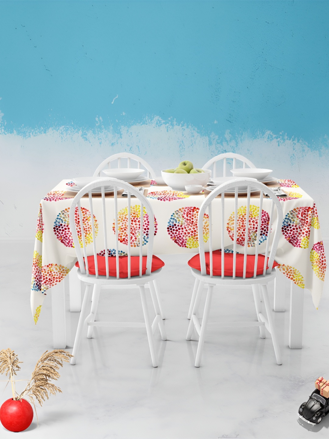 

ArtzFolio Multicoloured Anti-Slip 8-Seater Table Cover, Multi