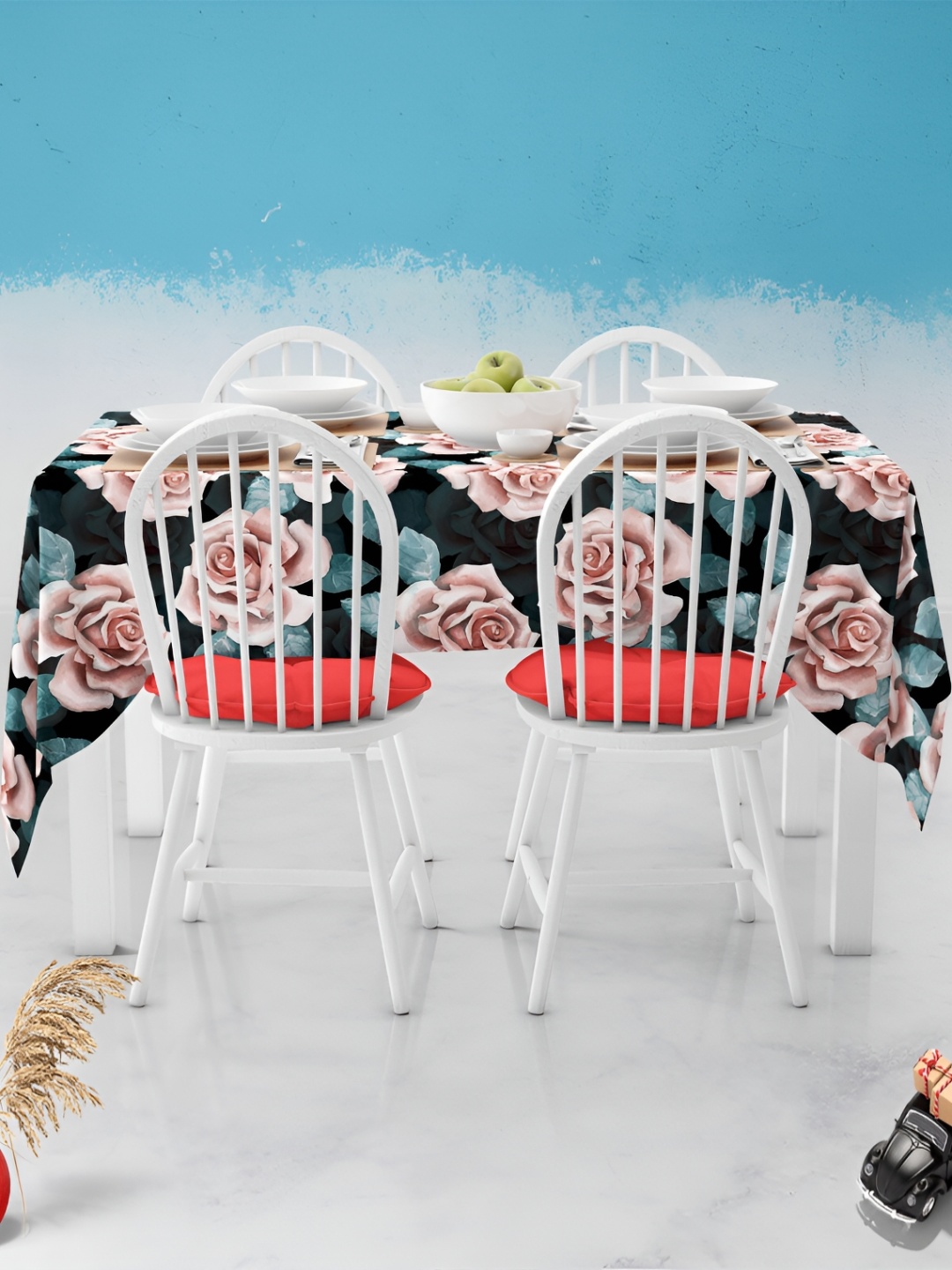 

ArtzFolio Multicoloured Anti-Slip 8-Seater Table Cover, Multi