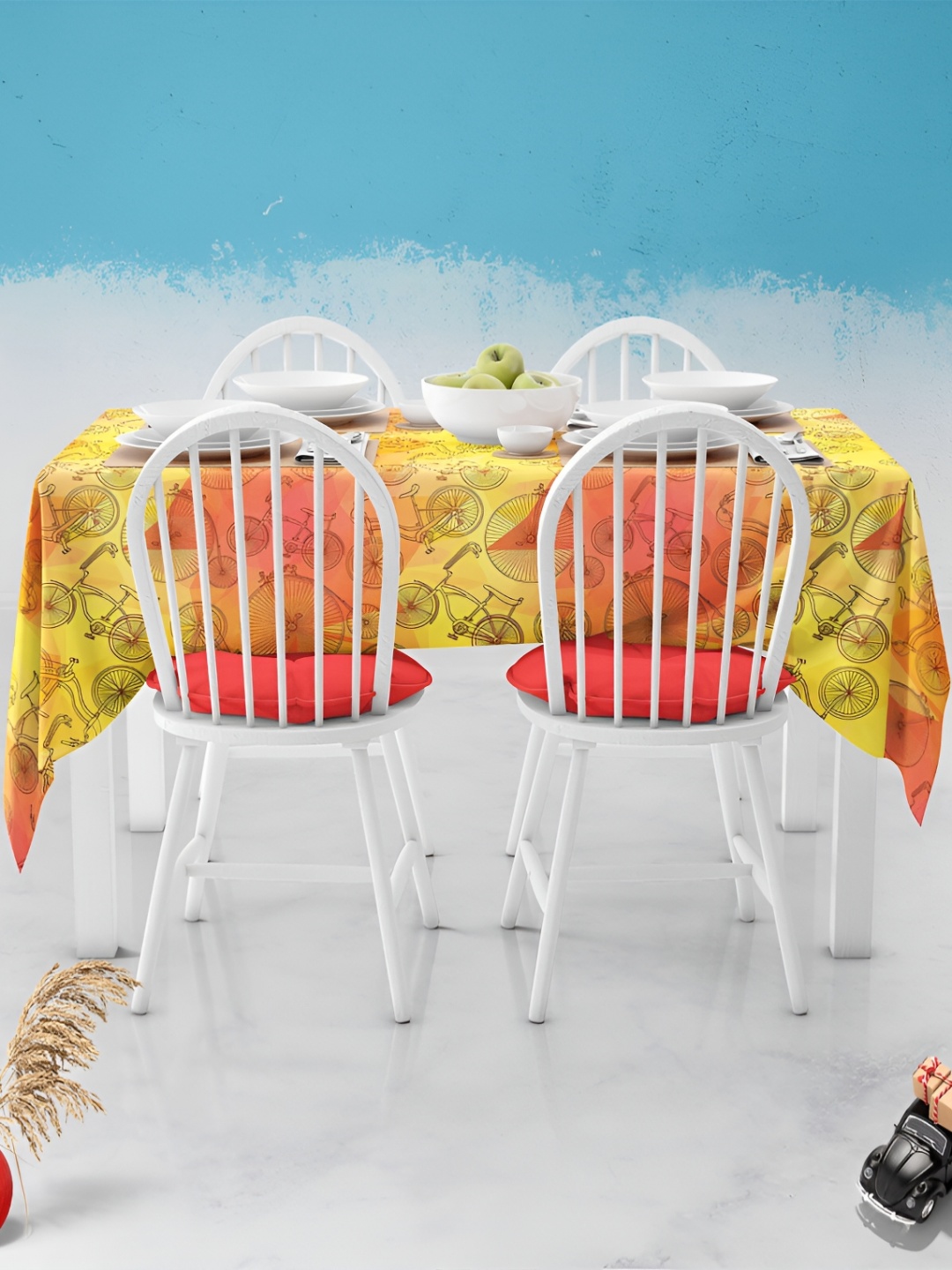 

ArtzFolio Multicoloured Anti-Slip 8-Seater Table Cover, Multi