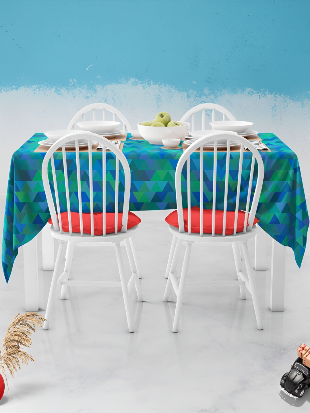 

ArtzFolio Multicoloured Anti-Slip 6-Seater Table Cover, Multi