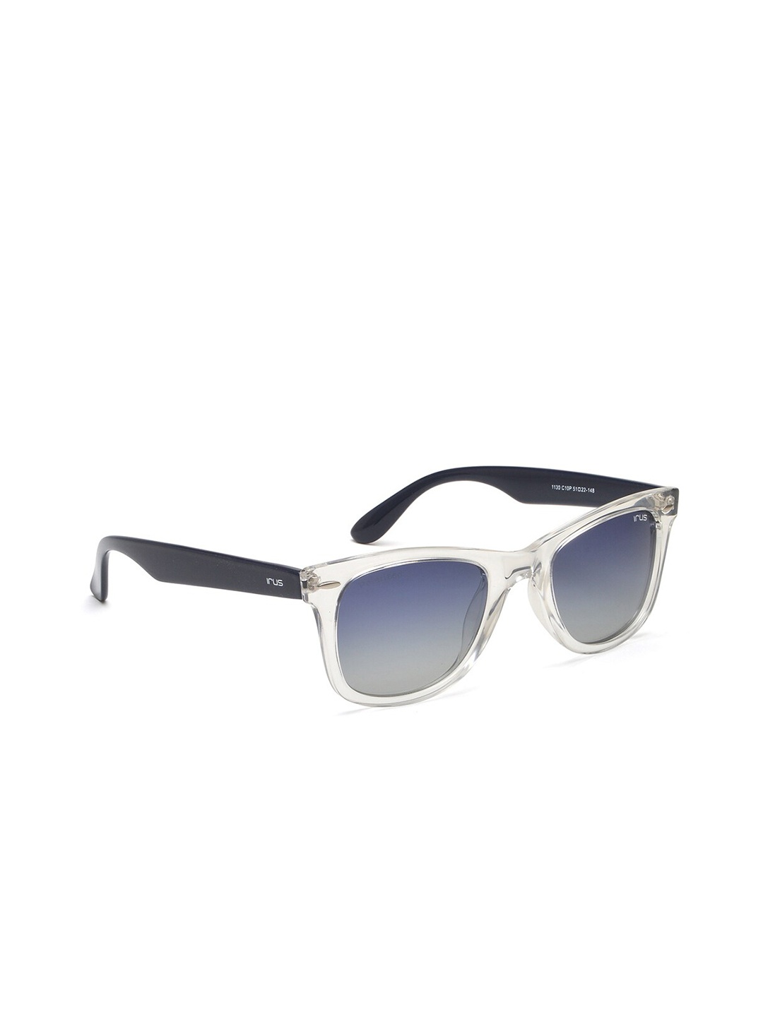 

IRUS by IDEE Men Wayfarer Sunglasses with UV Protected Lens IRS1130C10PSG, Blue