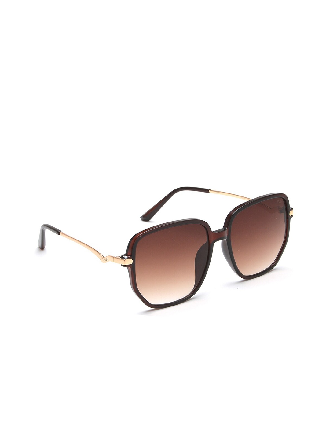 

IRUS by IDEE Women Square Sunglasses with UV Protected Lens IRS1081C2SG, Brown