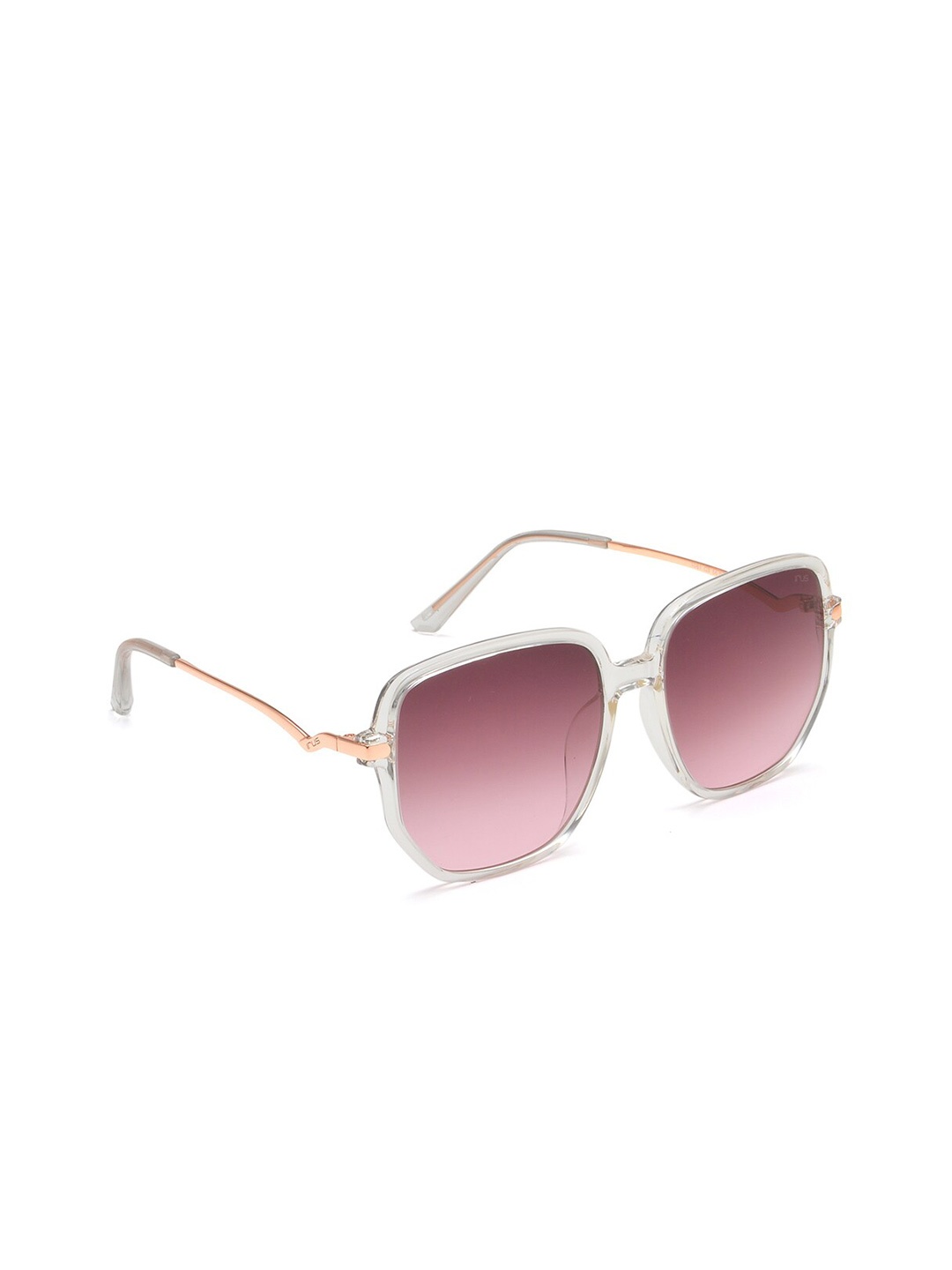 

IRUS by IDEE Women Square Sunglasses with UV Protected Lens IRS1081C3SG, Pink