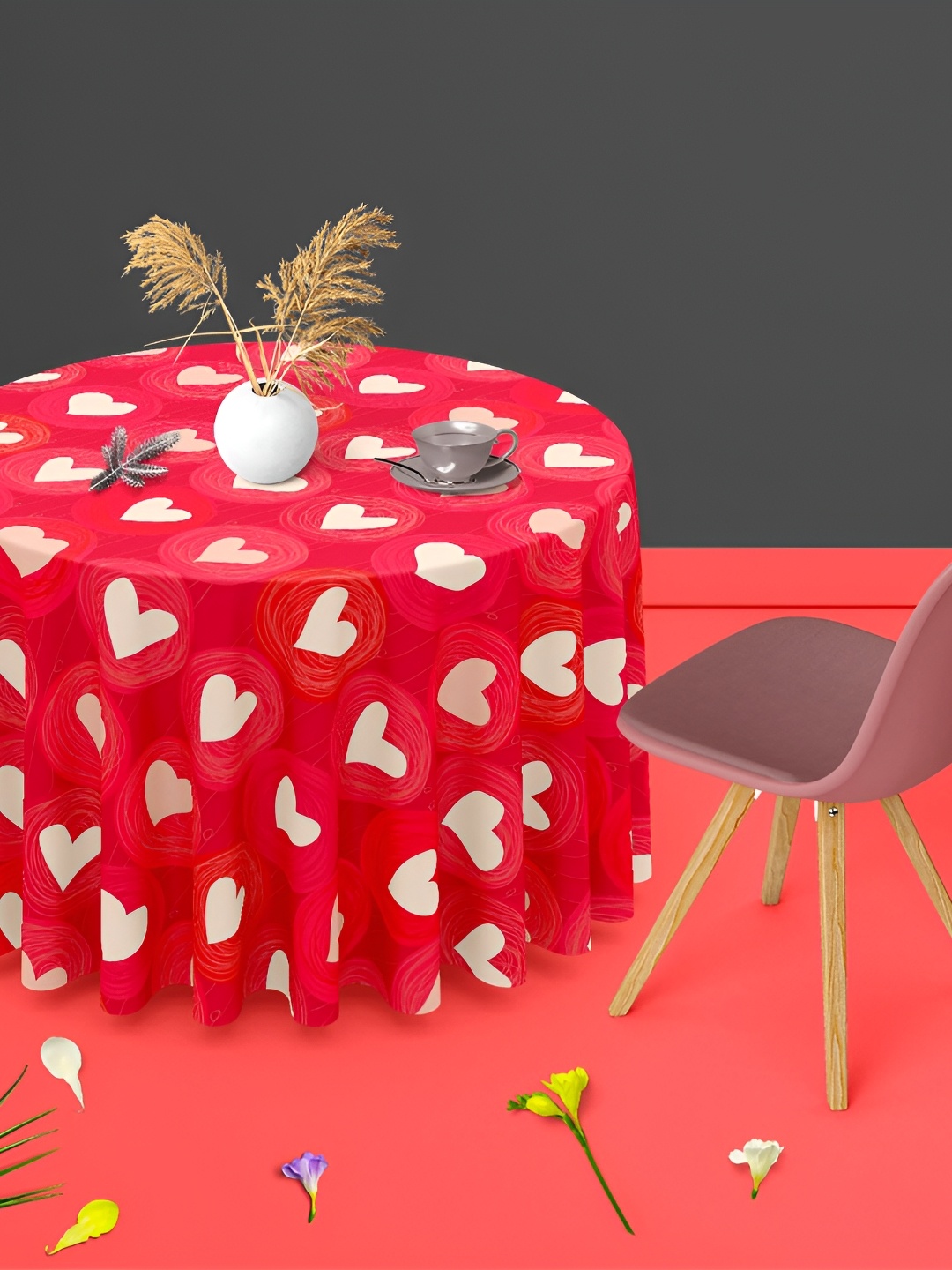 

ArtzFolio Multicoloured Anti-Slip Round 8-Seater Table Cover, Multi