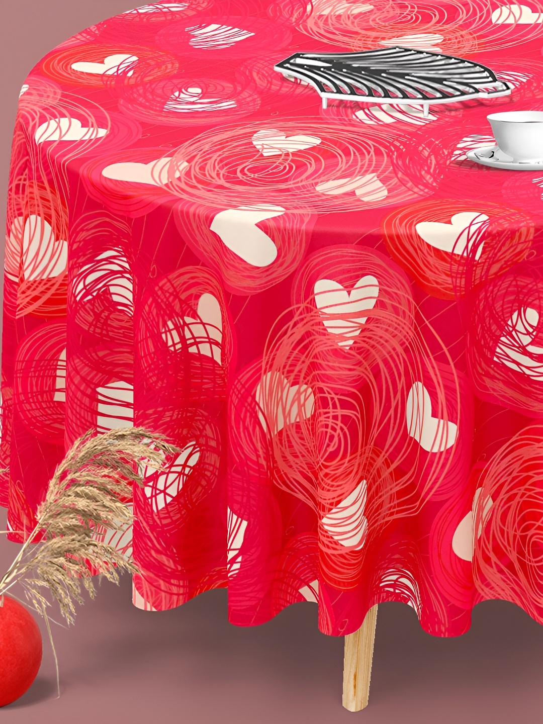 

ArtzFolio Multicoloured Anti-Slip Round 6-Seater Table Cover, Multi