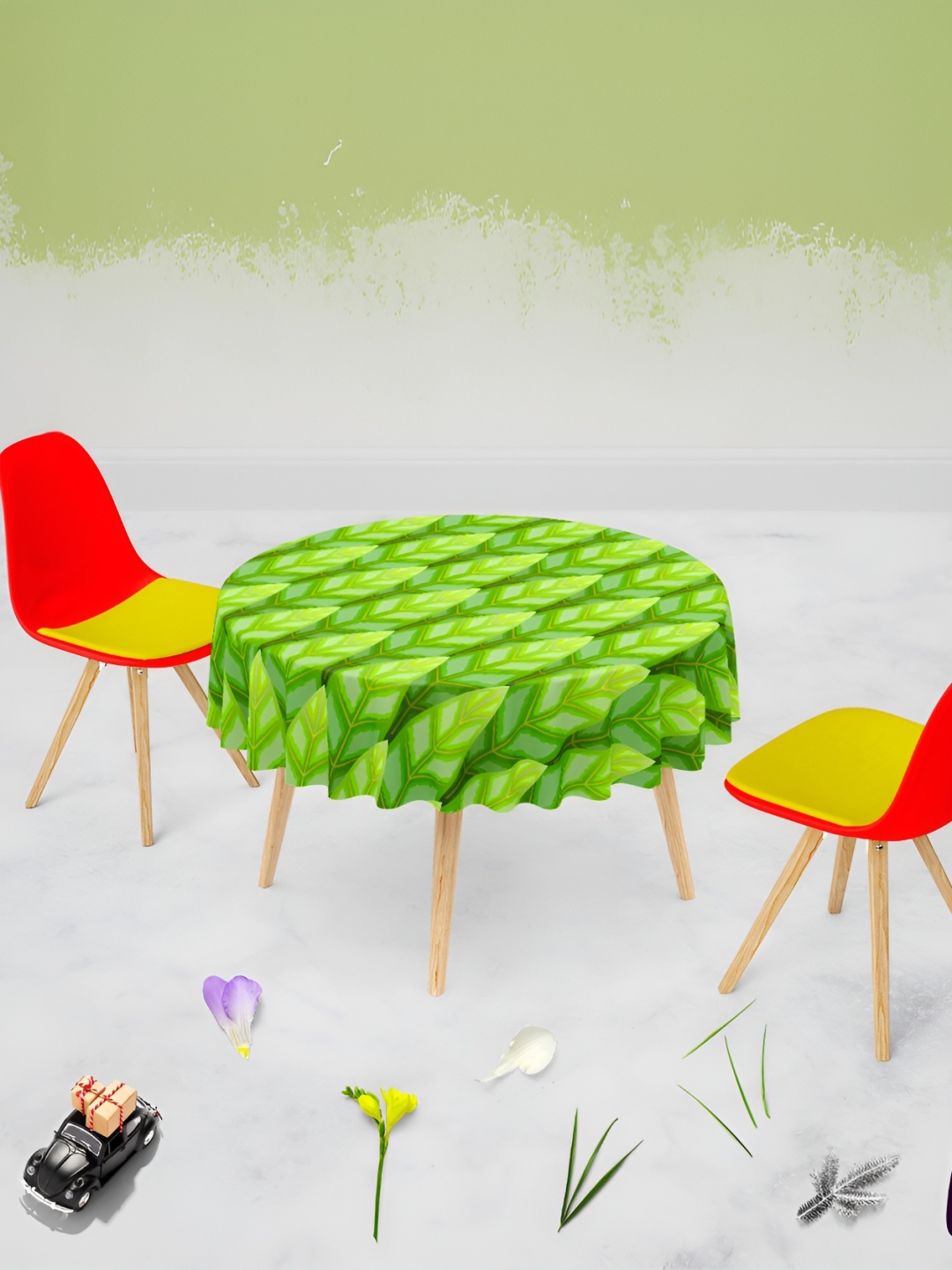 

ArtzFolio Multicoloured Anti-Slip Round 8-Seater Table Cover, Multi