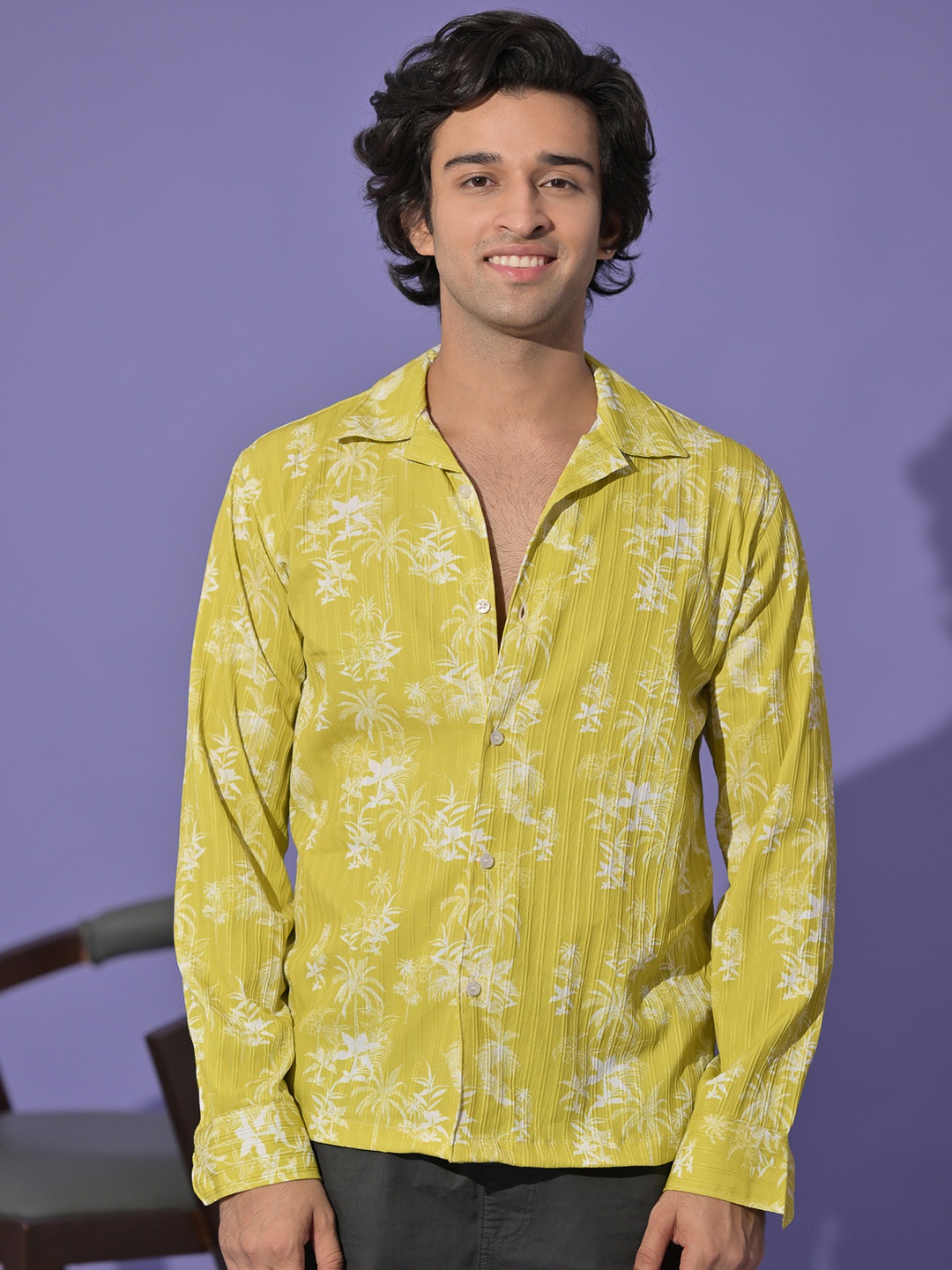 

PIRAMYD CLUB Men Classic Floral Opaque Printed Casual Shirt, Yellow
