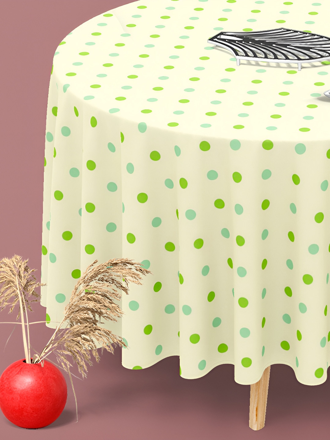 

ArtzFolio Multicoloured Anti-Slip Round 8-Seater Table Cover, Multi