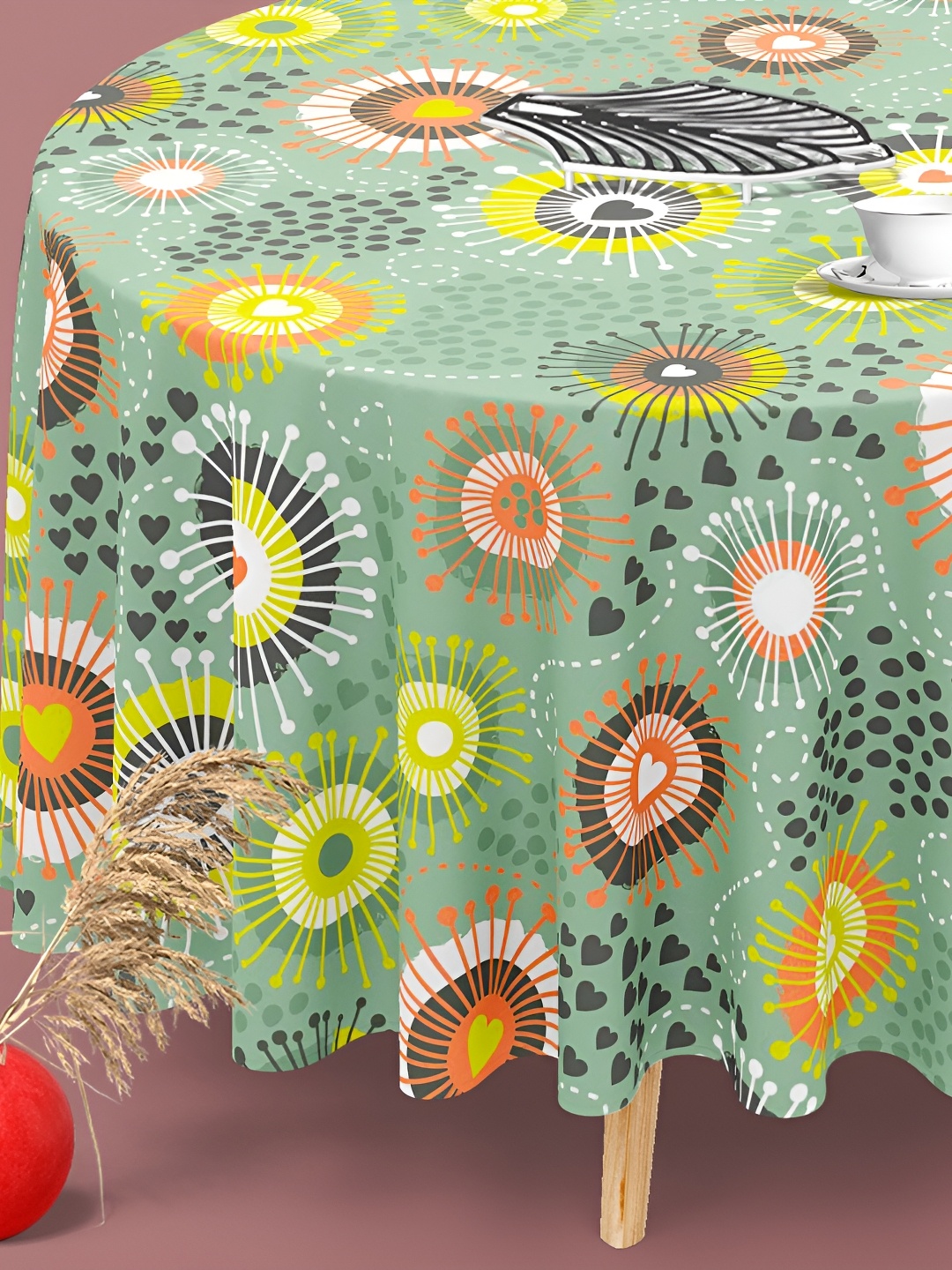 

ArtzFolio Multicoloured Anti-Slip Round 8-Seater Table Cover, Multi