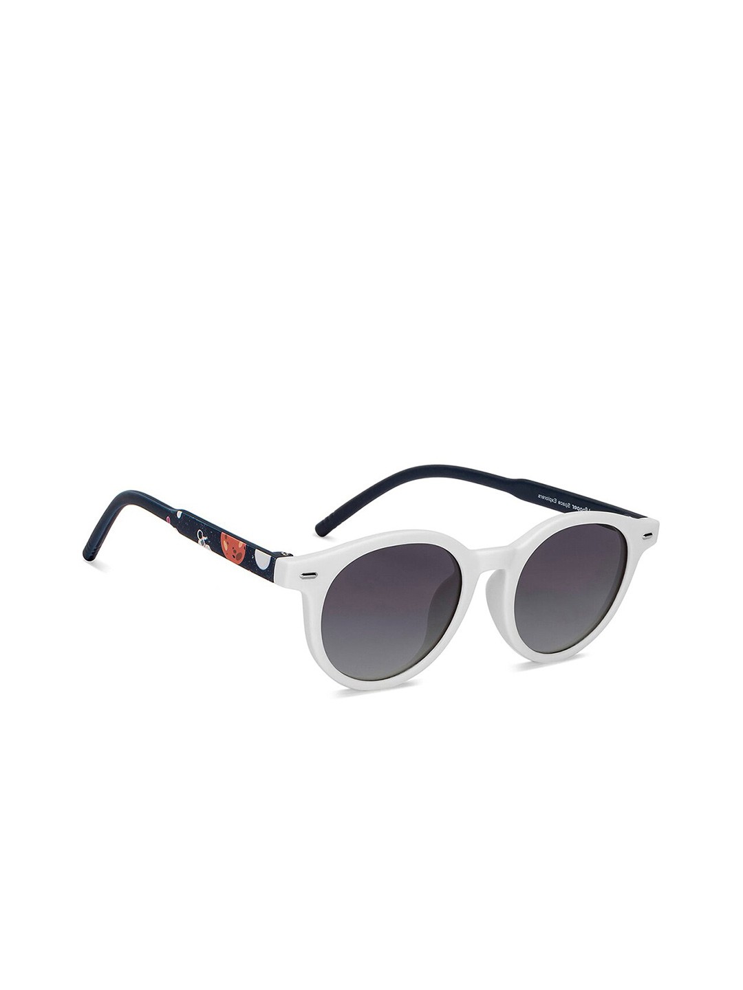 

Hooper by Lenskart Kids Round Sunglasses with Polarised and UV Protected Lens, Grey