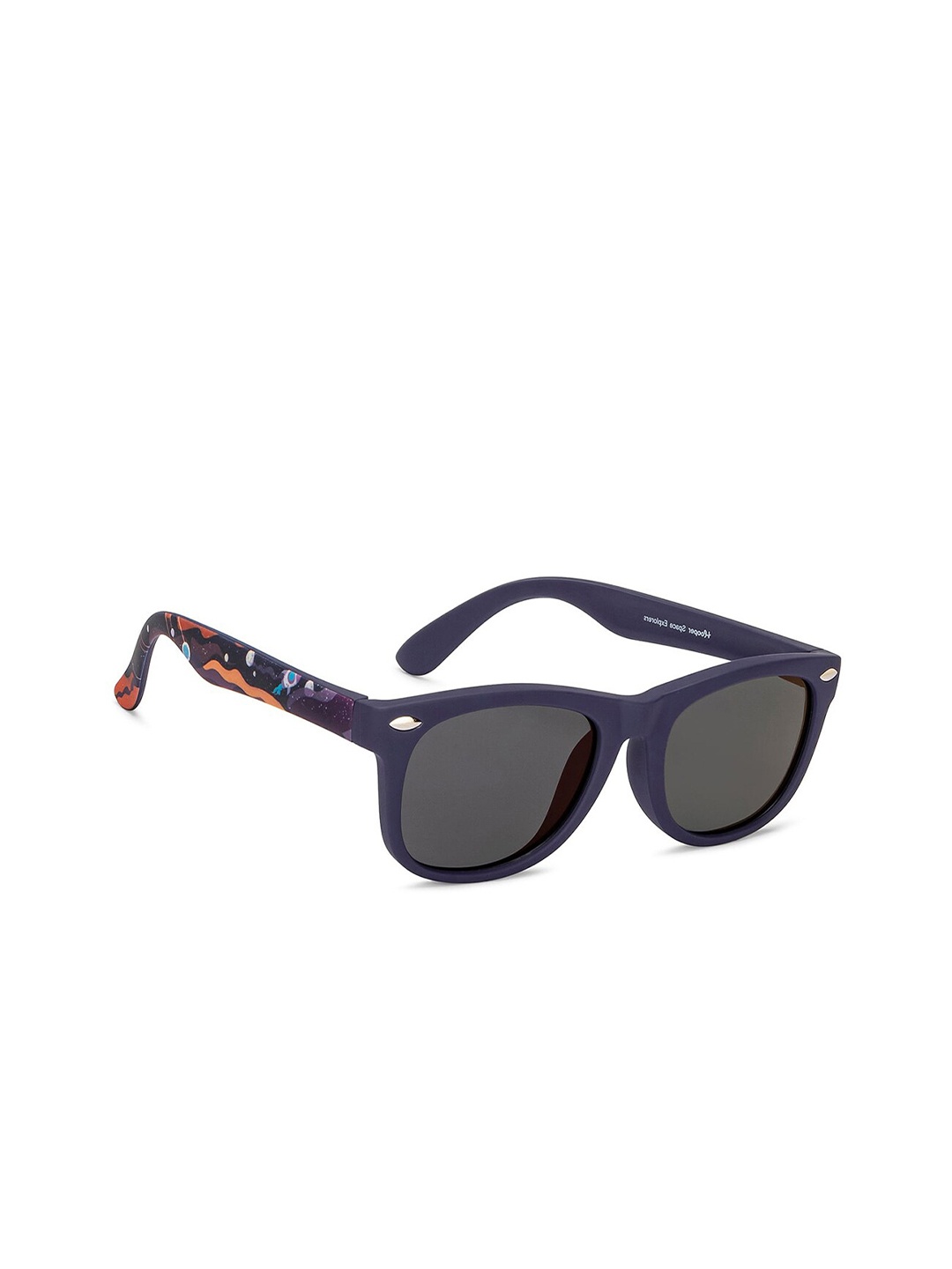 

Hooper by Lenskart Kids Wayfarer Sunglasses with Polarised and UV Protected Lens, Grey