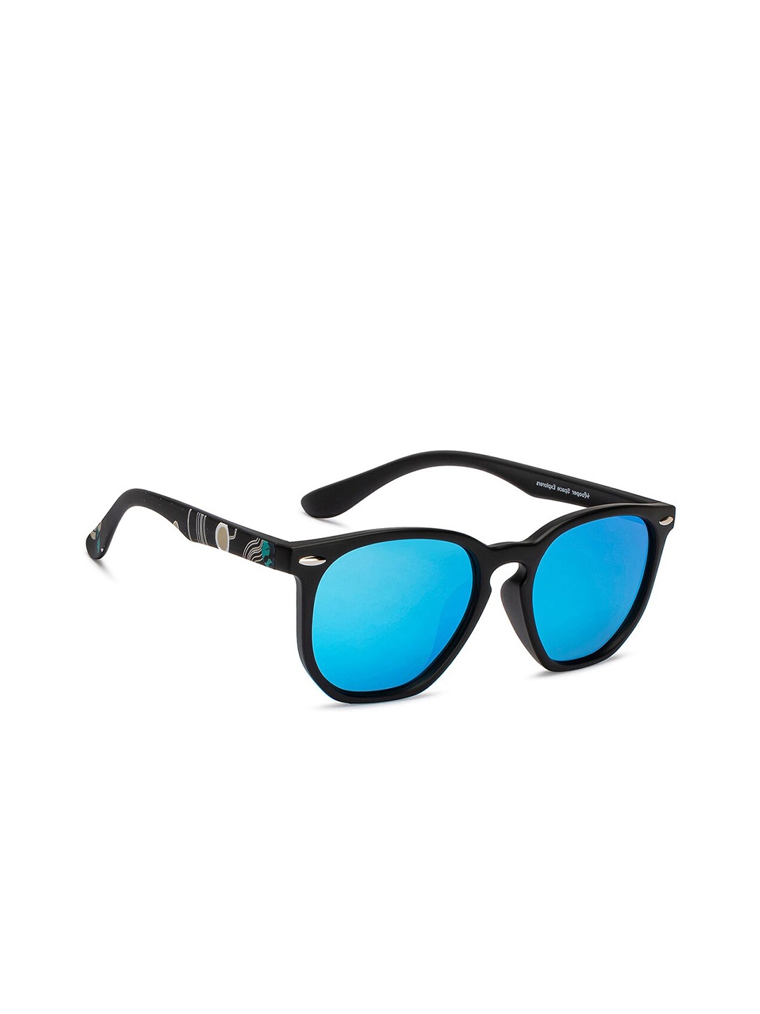 

Hooper by Lenskart Kids Wayfarer Sunglasses with Polarised and UV Protected Lens, Blue